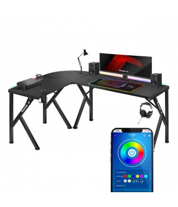 Eck-Gaming-Tisch Huzaro...