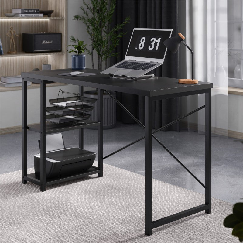 Biurko z półkami Mark Adler Leader 2.0 Black 120 cm