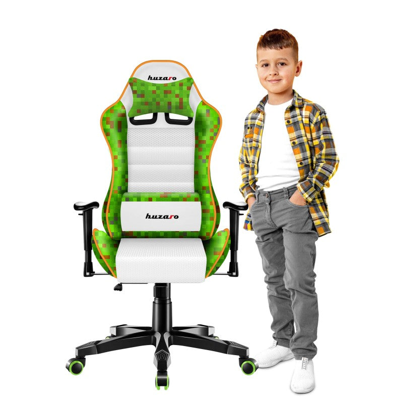 Fotel gamingowy dla dziecka Huzaro Ranger 6.0 Pixel White