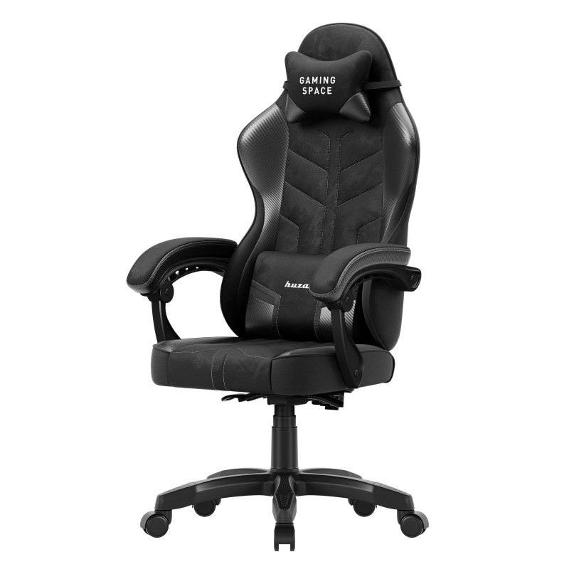 Fotel gamingowy welurowy Huzaro Force 2.7 Black Carbon