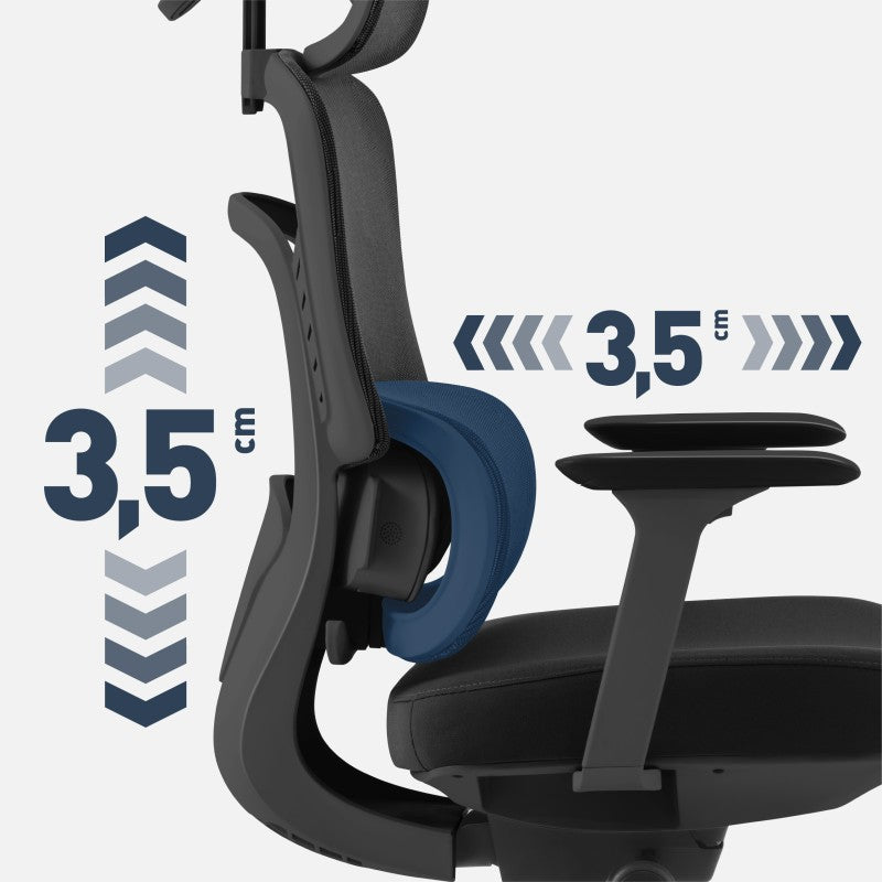 Fotel biurowy z masażem Mark Adler Visioner 6.1 Black
