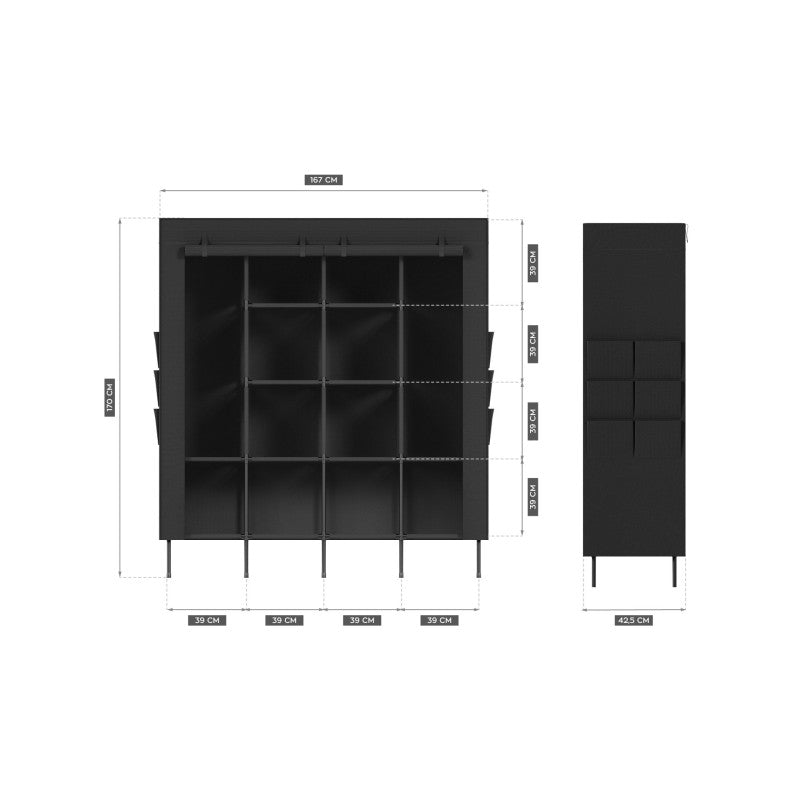 Stoffkleiderschrank Space 4.0