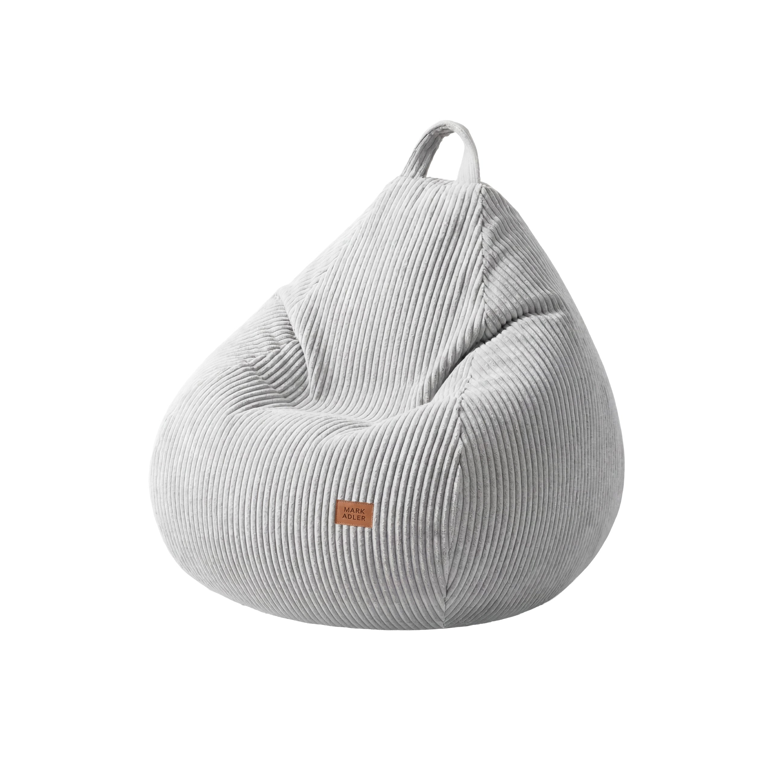 Cord-Sitzsack Grau Mark Adler Comfy 1.0 Grey