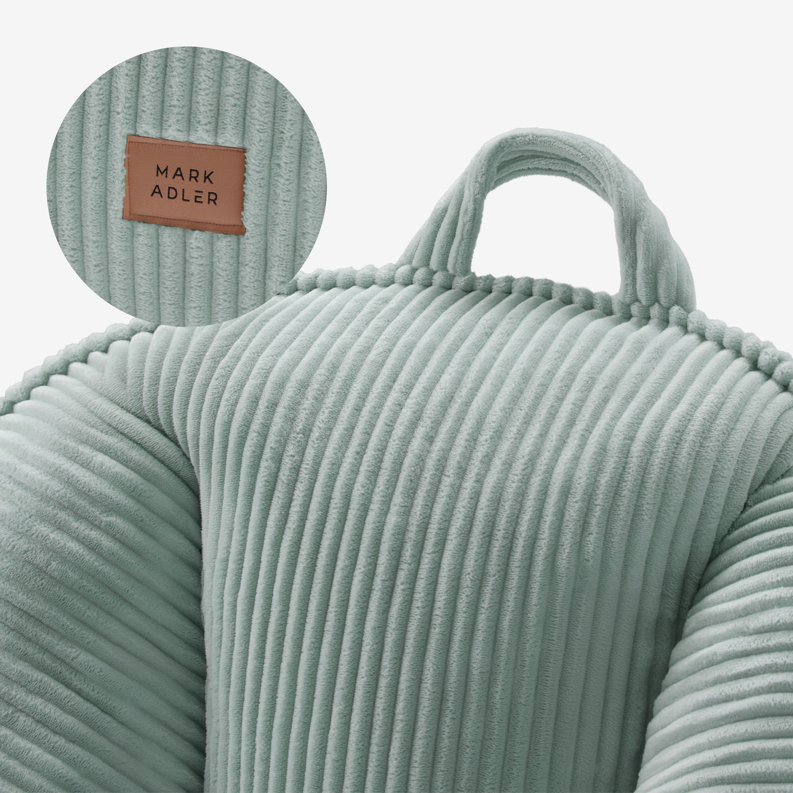 Cord-Sesselsessel mit Rückenlehne Mark Adler Comfy 4.0 Sage