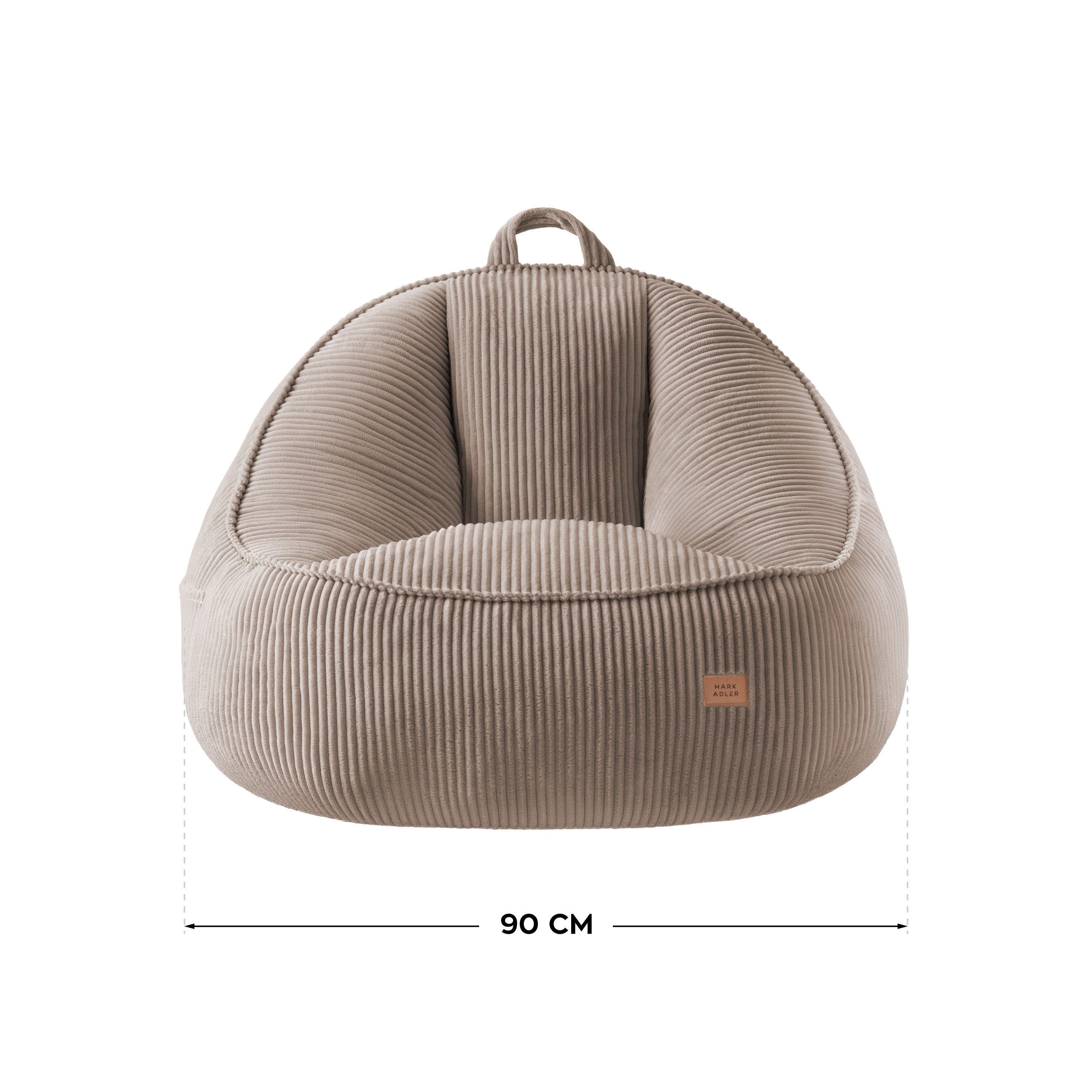 Cord-Sesselsessel mit Rückenlehne Mark Adler Comfy 4.0 Taupe
