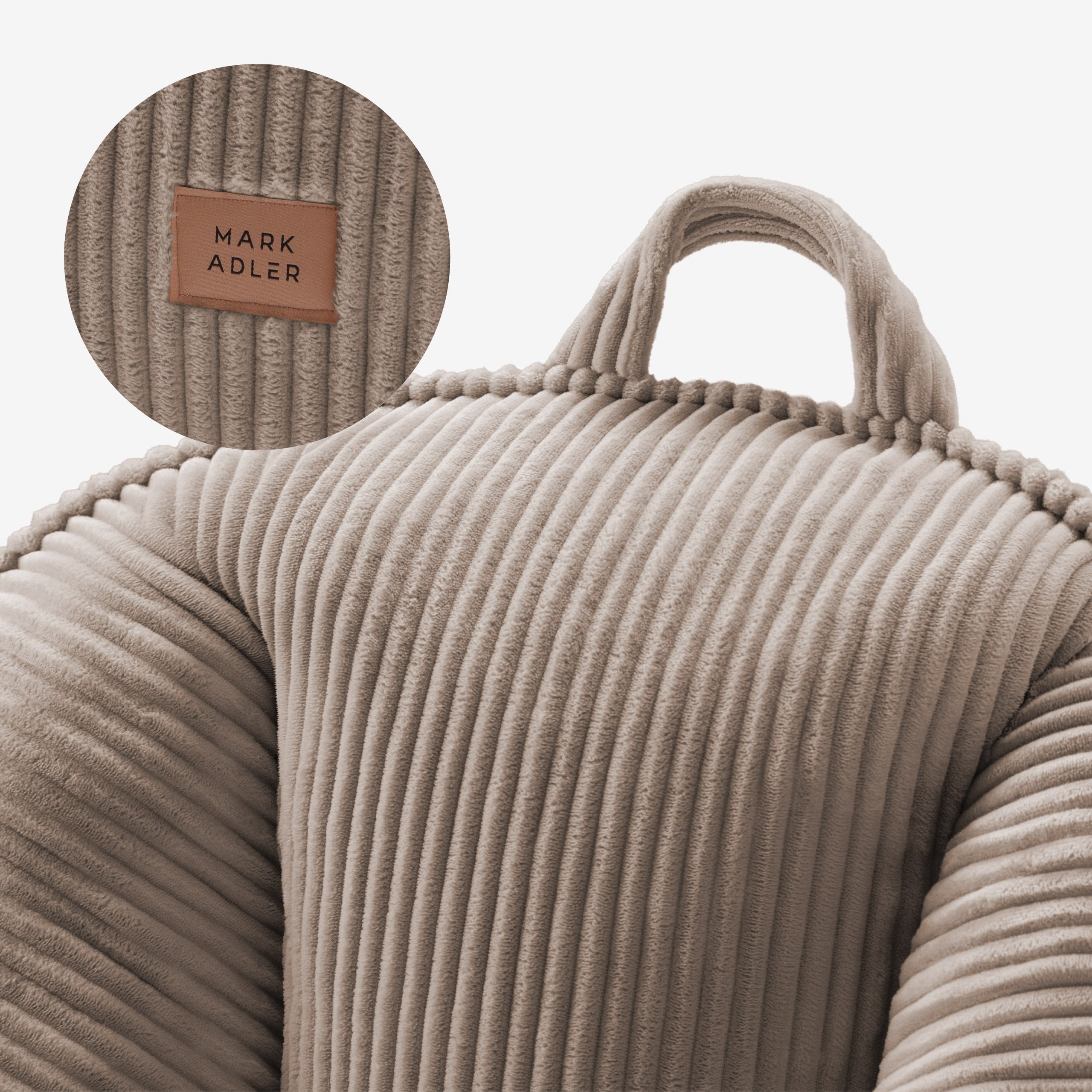 Cord-Sesselsessel mit Rückenlehne Mark Adler Comfy 4.0 Taupe