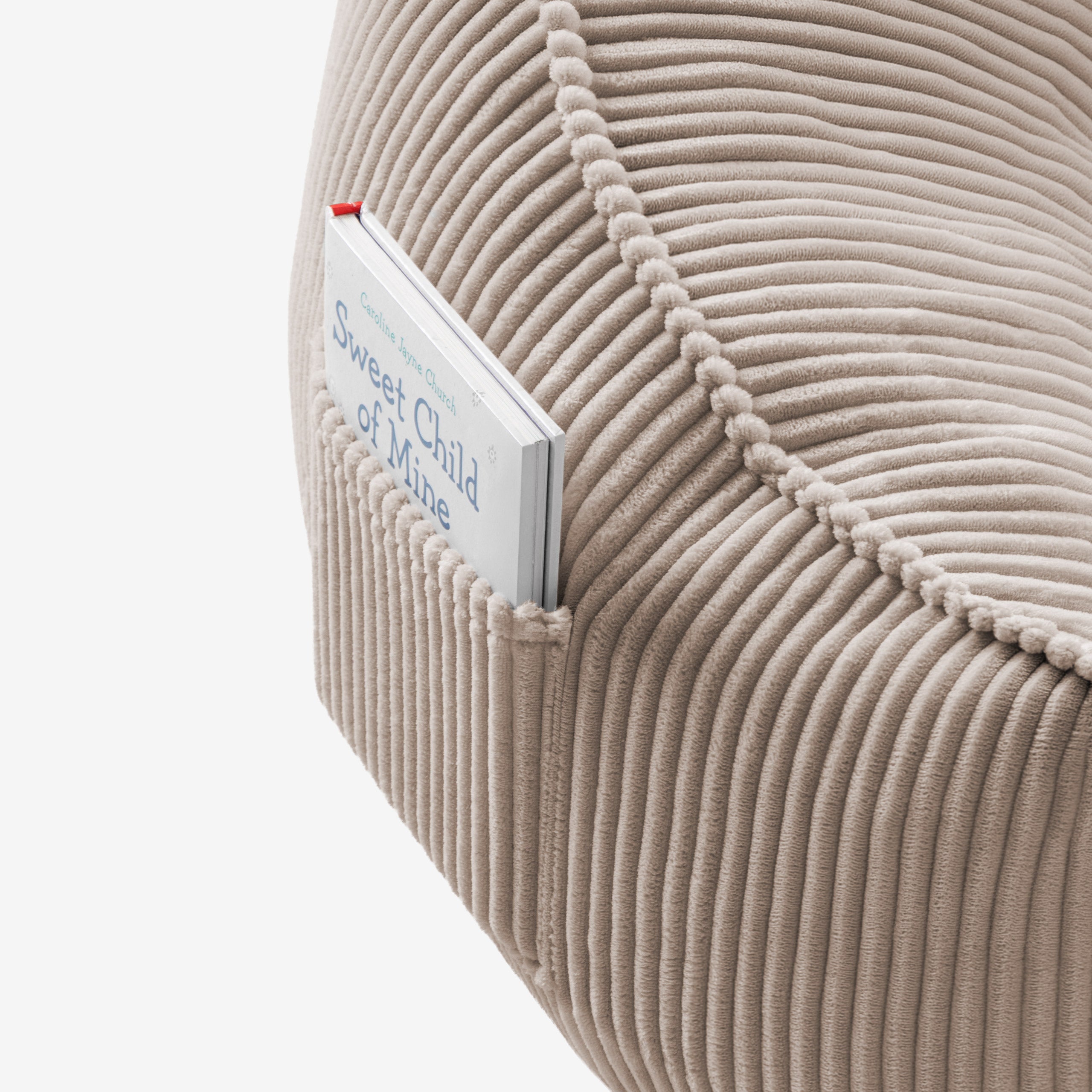 Cord-Sesselsessel mit Rückenlehne Mark Adler Comfy 4.0 Taupe