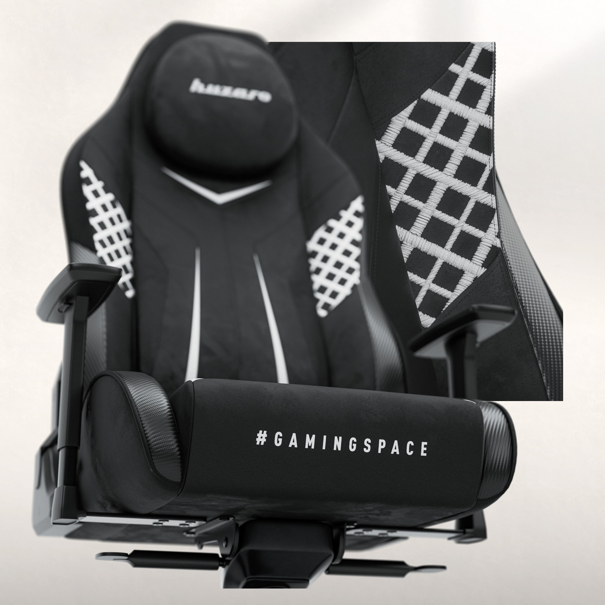 Gaming-Stuhl aus Wildleder Huzaro Force 8.3 Carbon Black