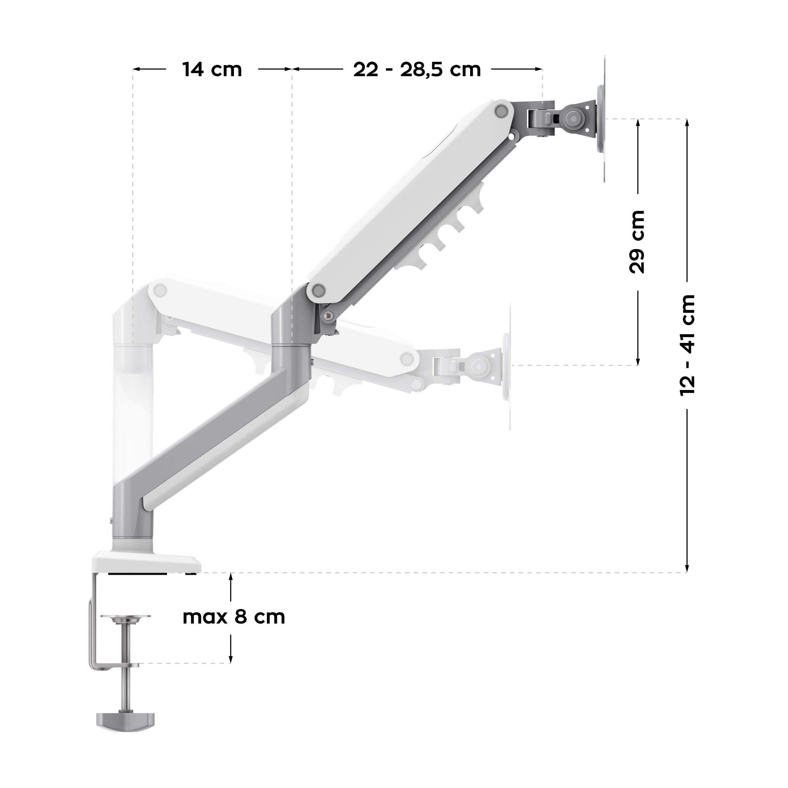 Monitorhalterung für Schreibtisch Mark Adler Flow 2.0