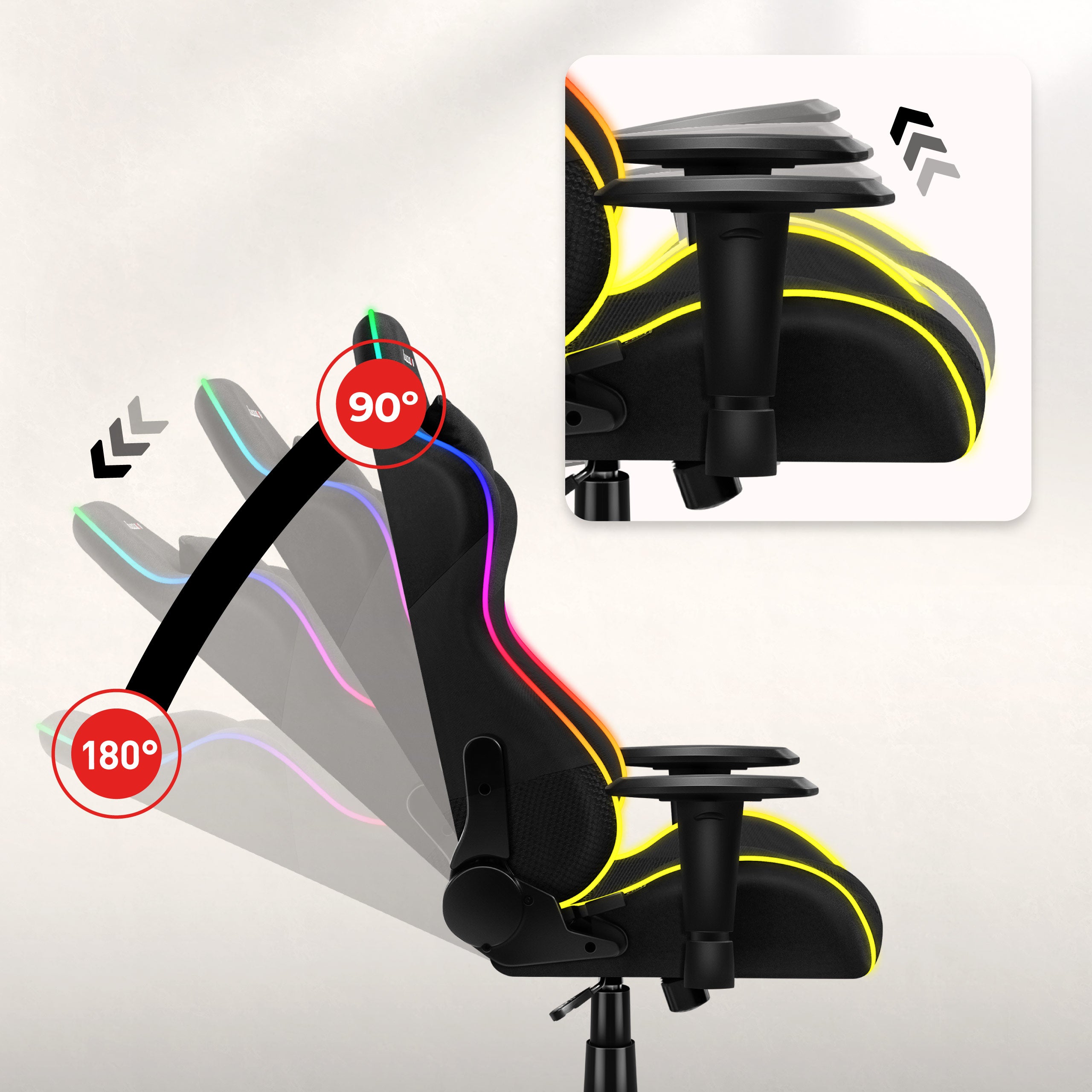 Neigungsfunktion der Rückenlehne und SoftFlex-Mechanismus