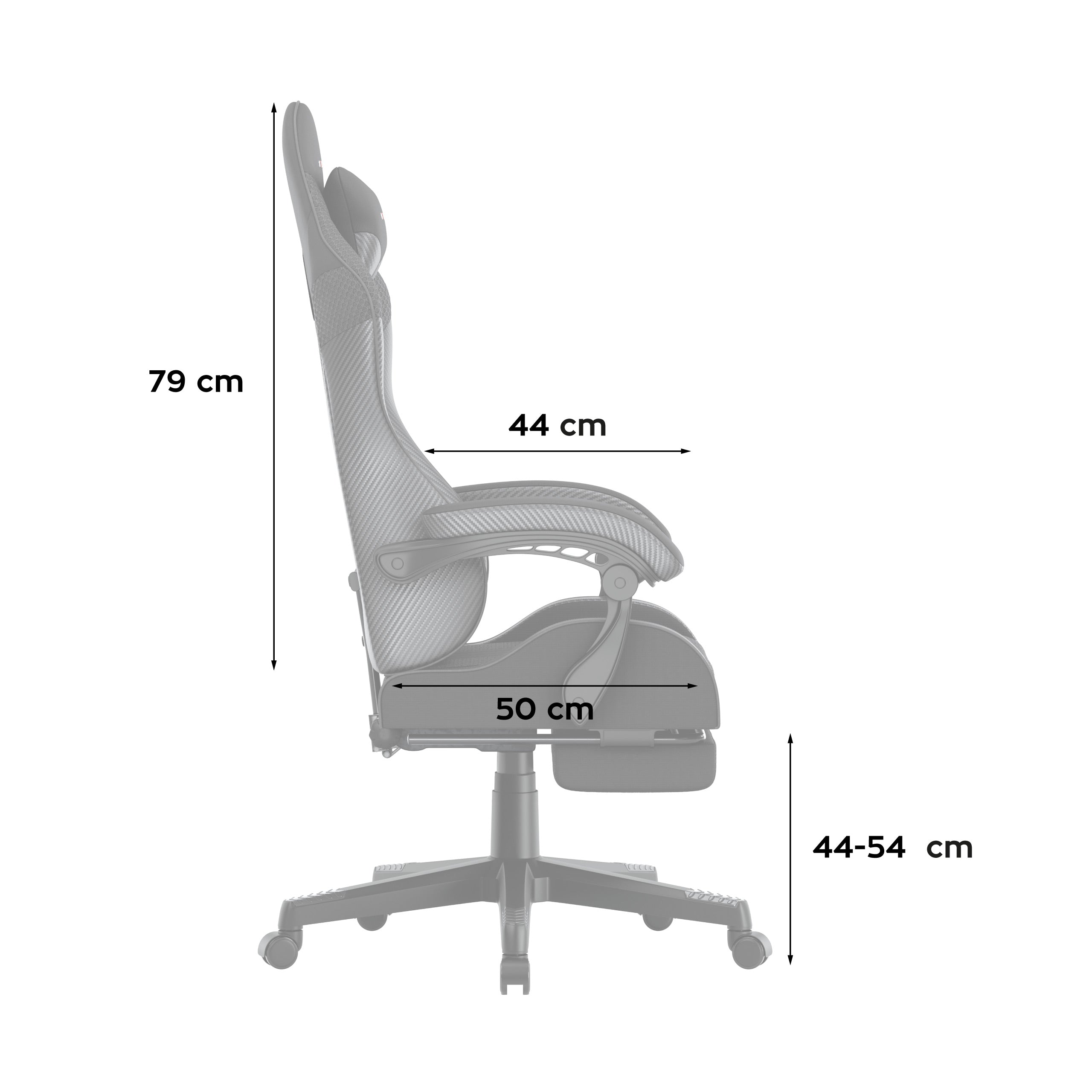 Gaming-Sessel HUZARO Force 4.7 Carbon Mesh