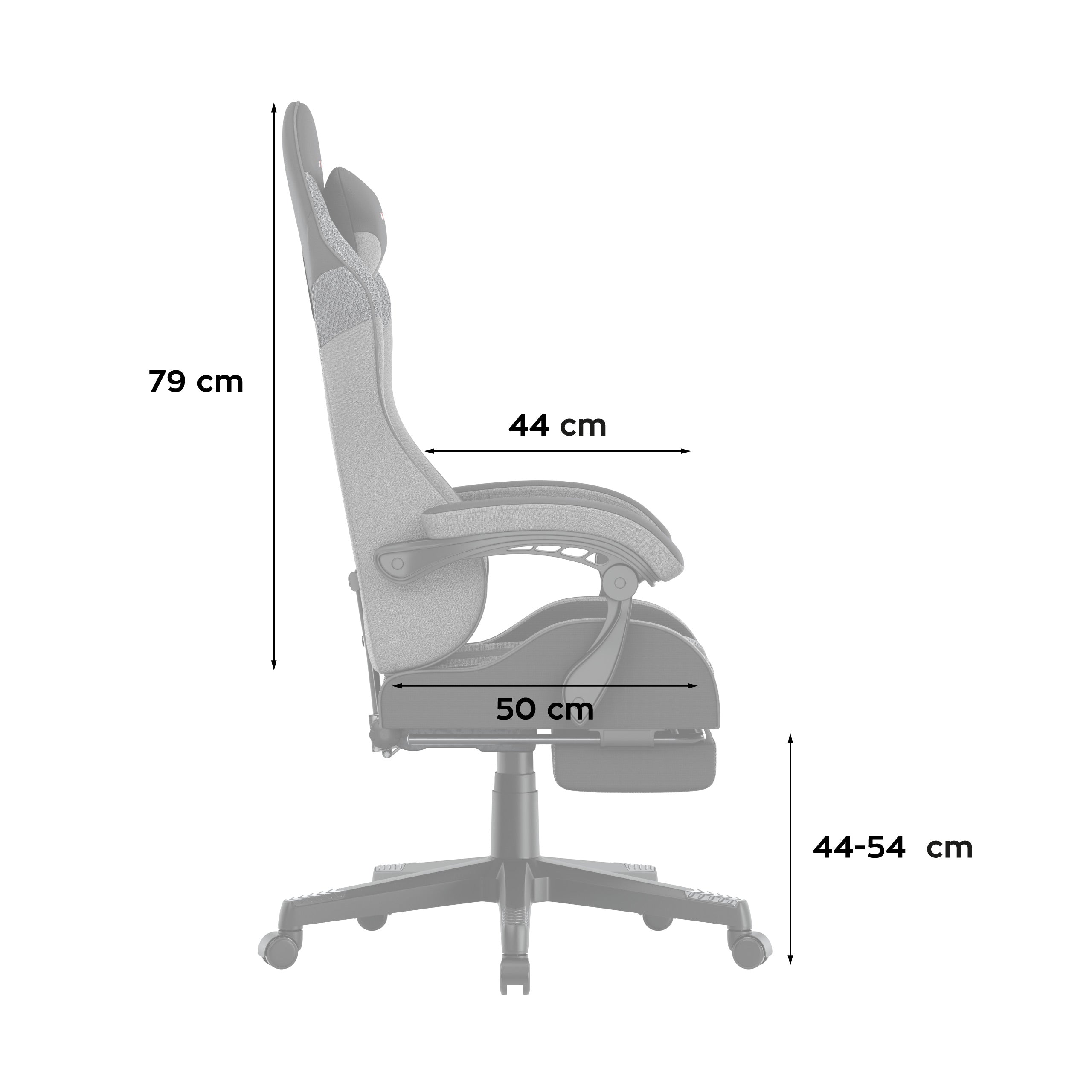Gaming-Sessel Huzaro Force 4.7 Grey Mesh