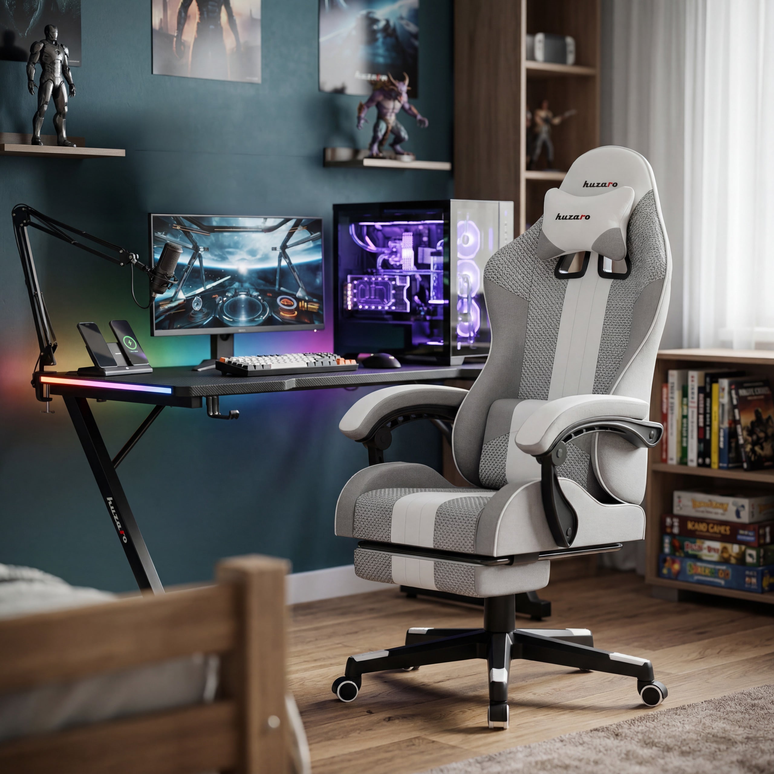 Gaming-Stuhl HUZARO Force 4.7 White Mesh