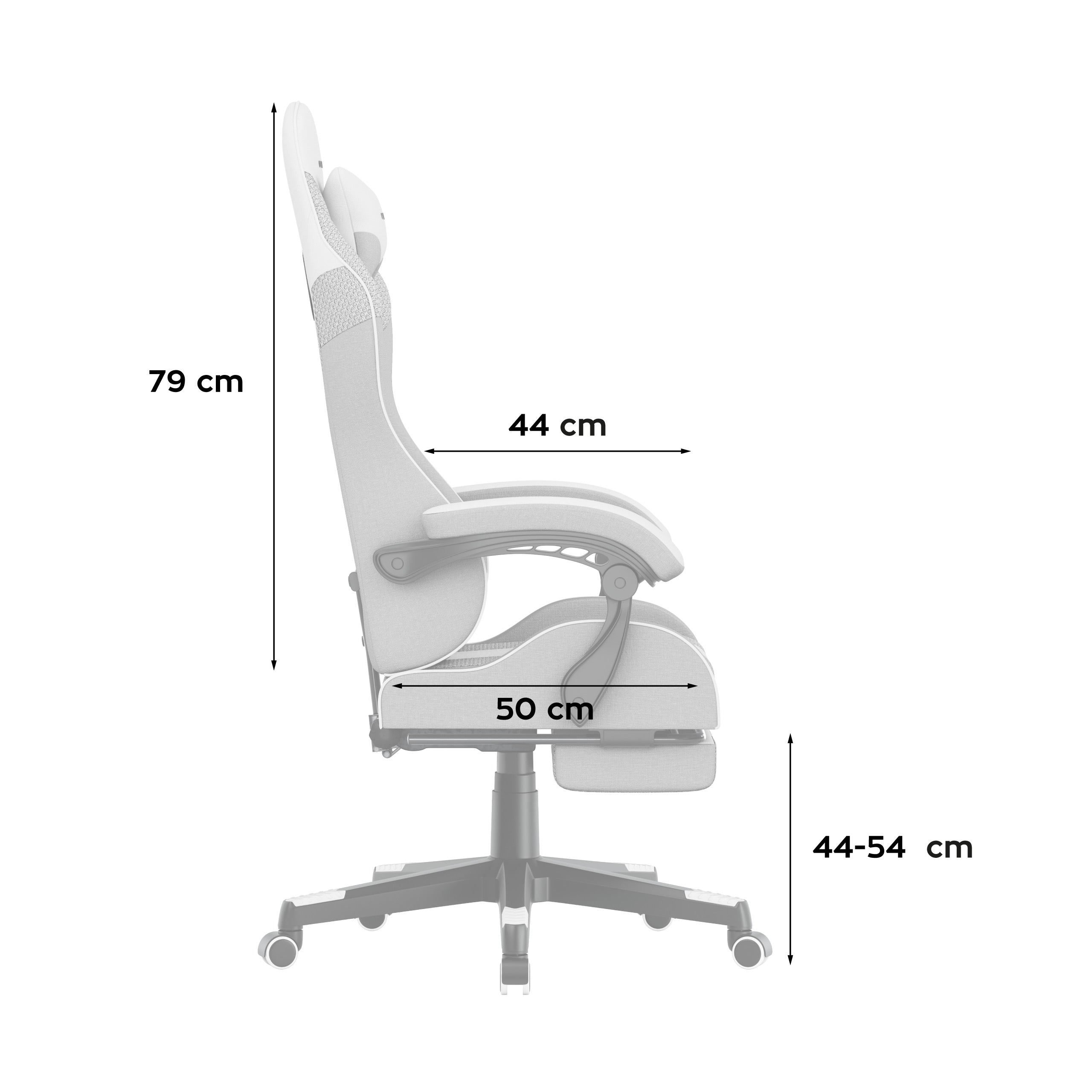 Gaming-Stuhl HUZARO Force 4.7 White Mesh
