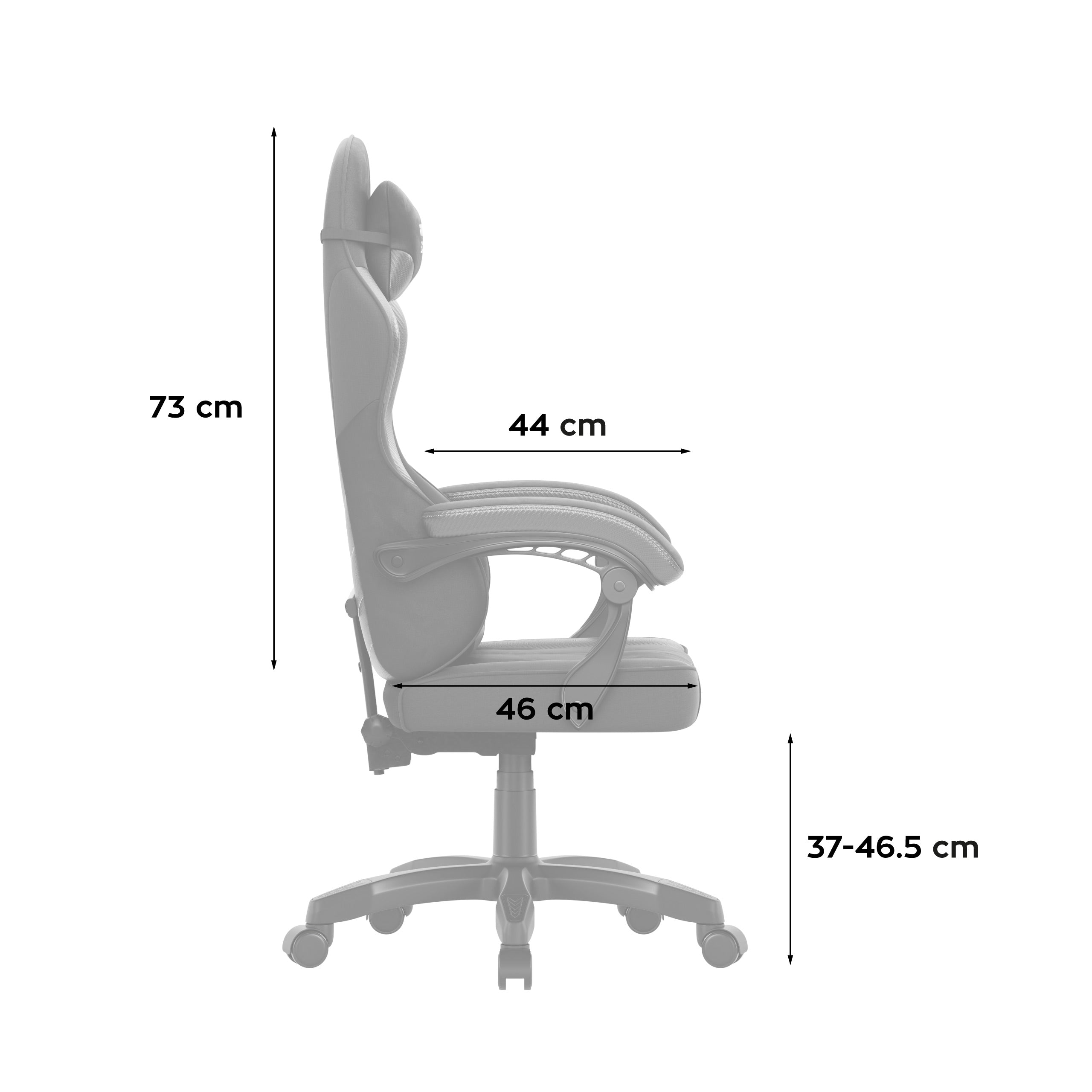 Gaming-Sessel Samt Huzaro Force 2.7 Black Carbon