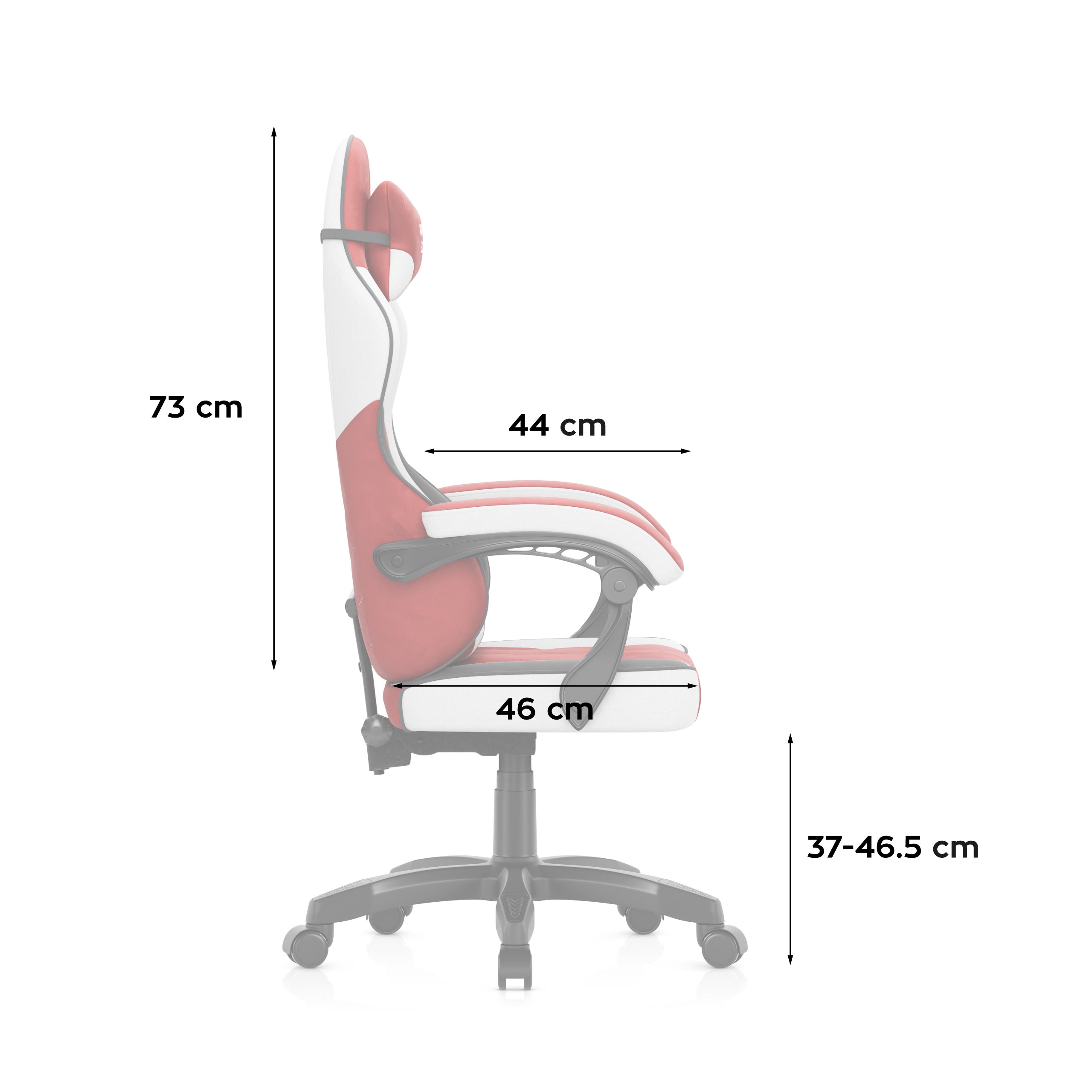 Gaming-Stuhl Huzaro Force 2.7 Red aus Velours