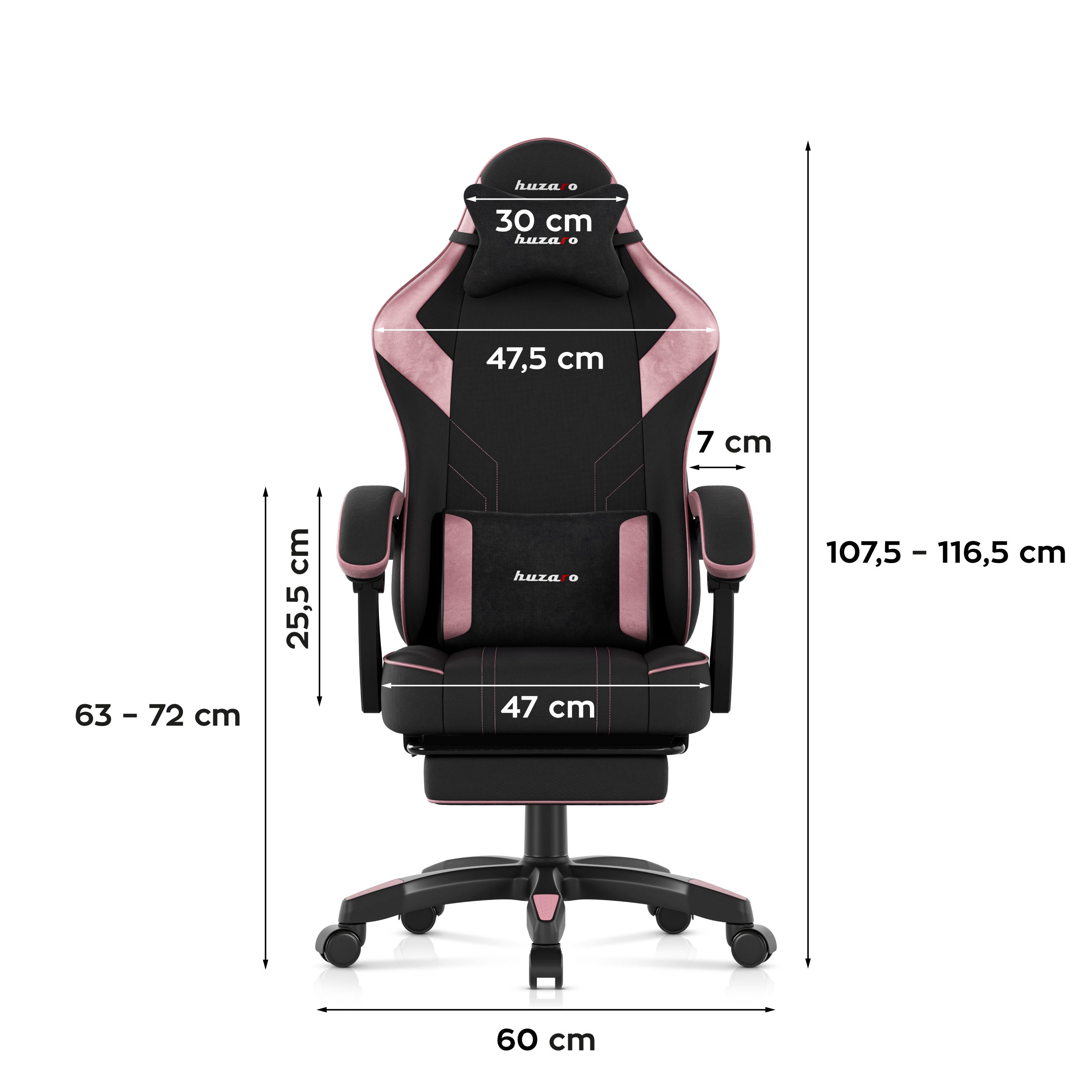 Gaming-Stuhl Huzaro Force 3.7 Pink