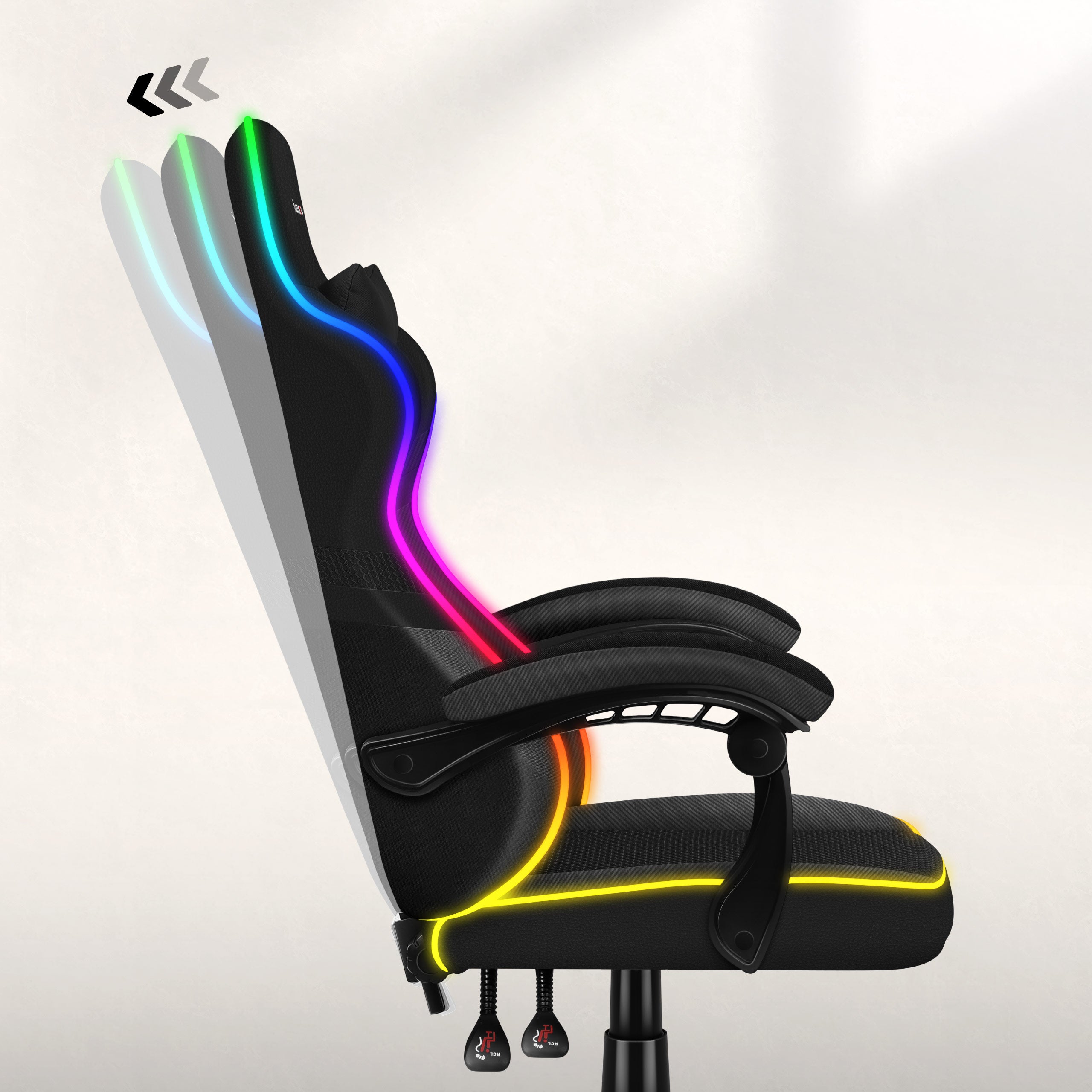 Gaming-Sessel HUZARO FORCE 4.4 RGB Schwarz