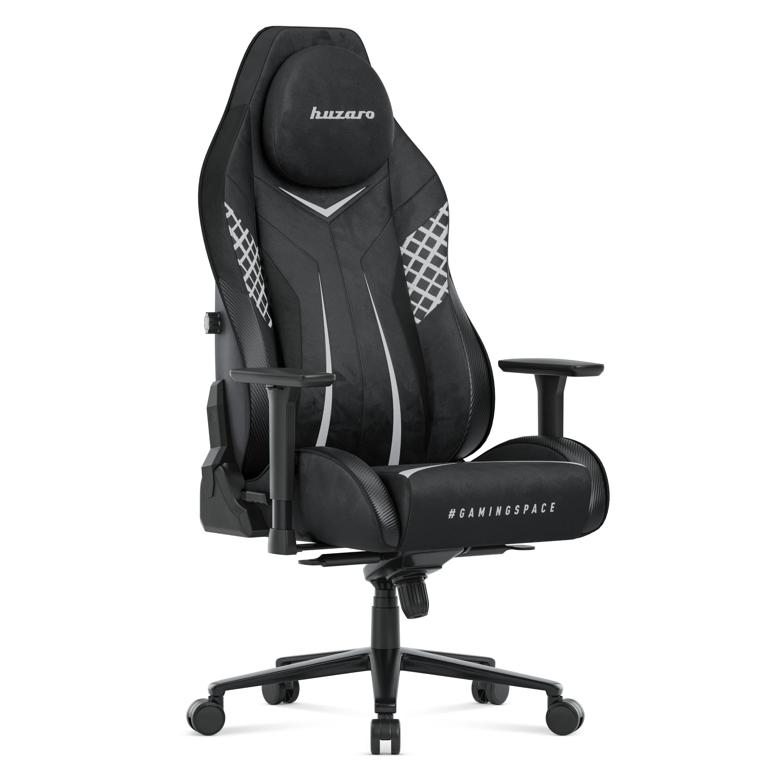Gaming-Stuhl aus Wildleder Huzaro Force 8.3 Carbon Black