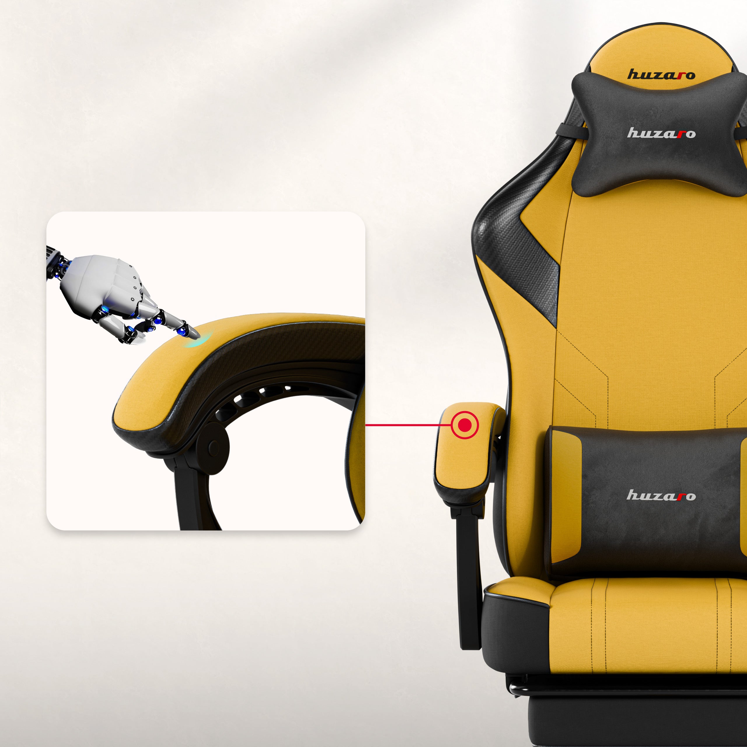 Huzaro Force 3.7 Yellow Gaming-Stuhl