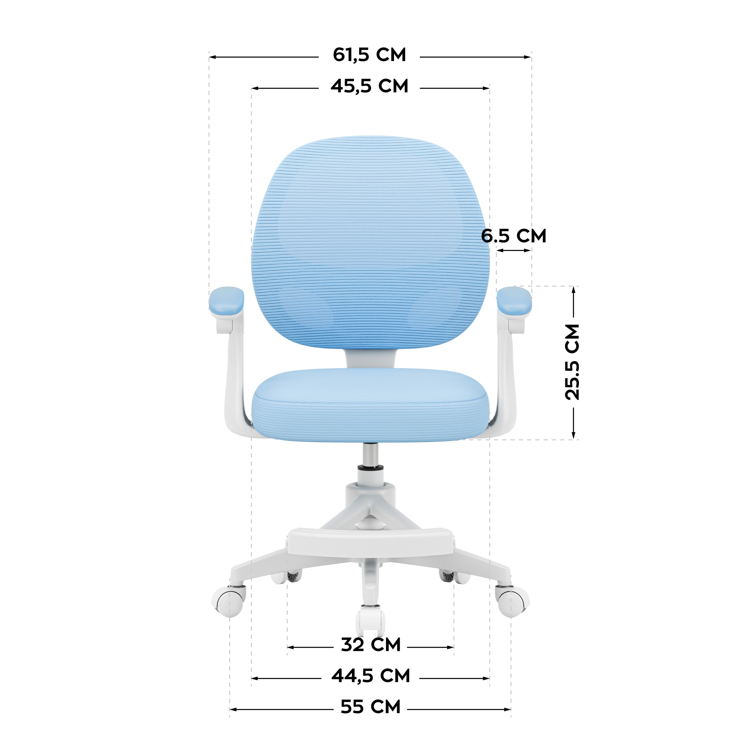 Drehbarer Bürostuhl für Kinder Mark Adler Junior 3.1 Blau