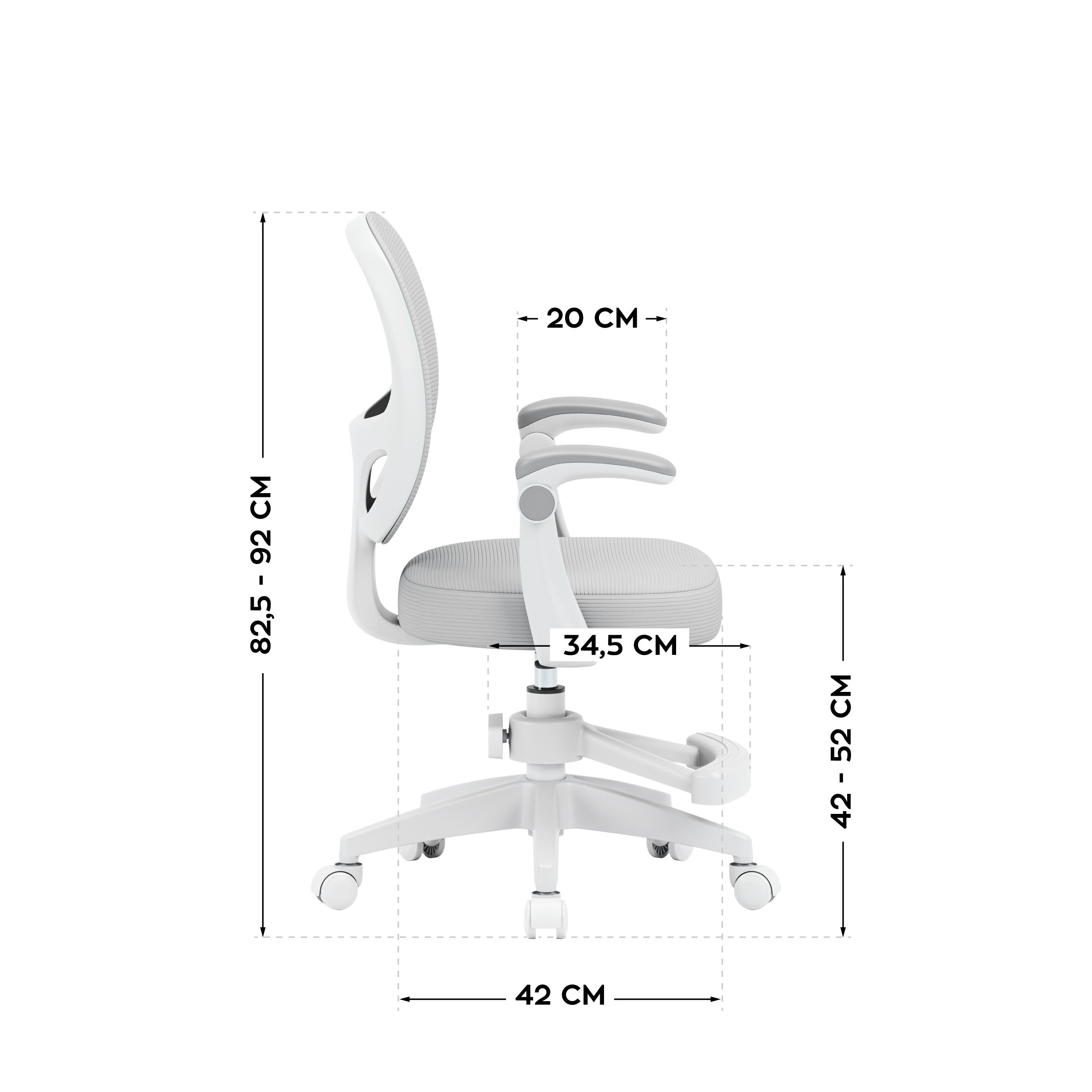 Drehbarer Kinderstuhl Mark Adler Junior 3.1 Grey