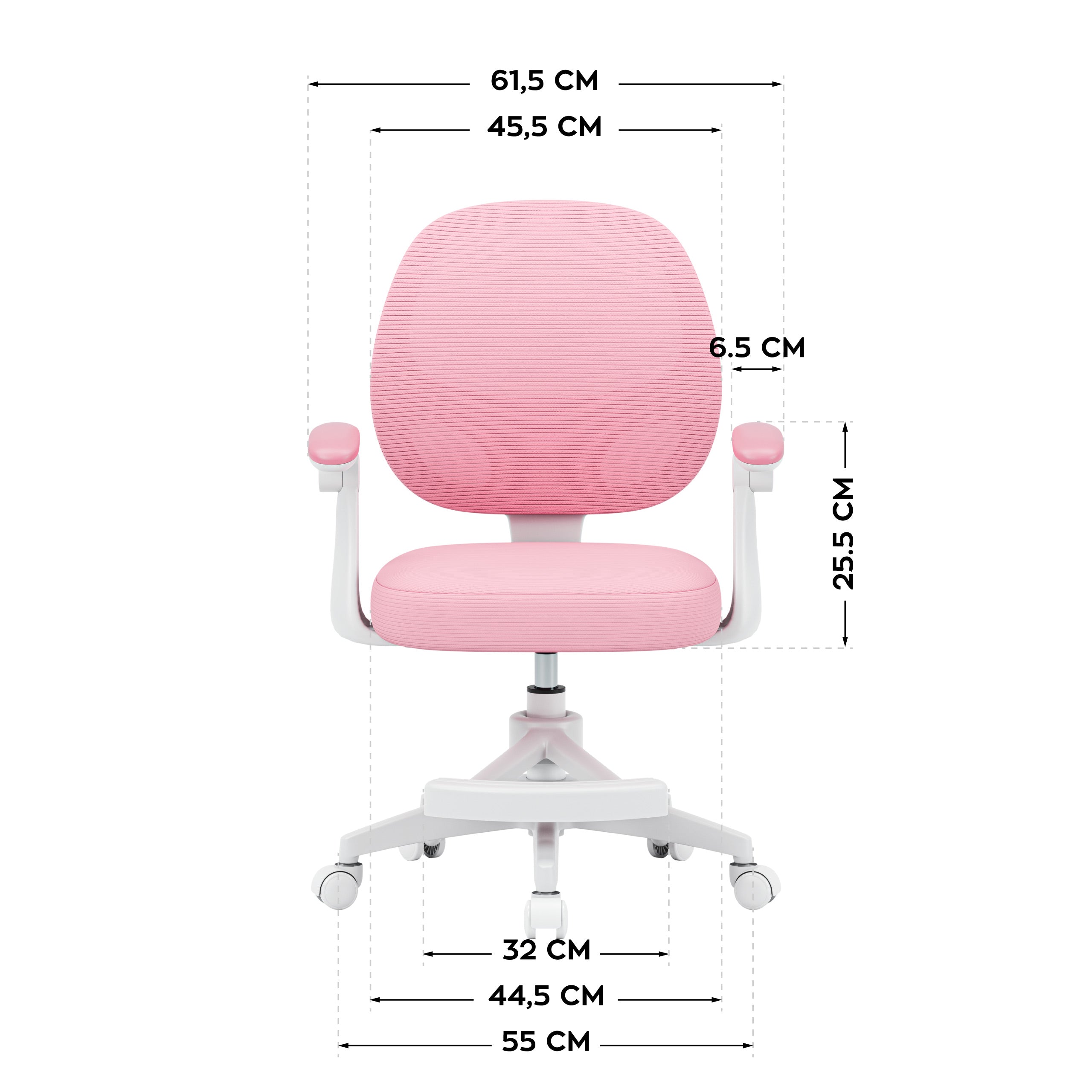 Drehbarer Kinderstuhl Mark Adler Junior 3.1 Pink