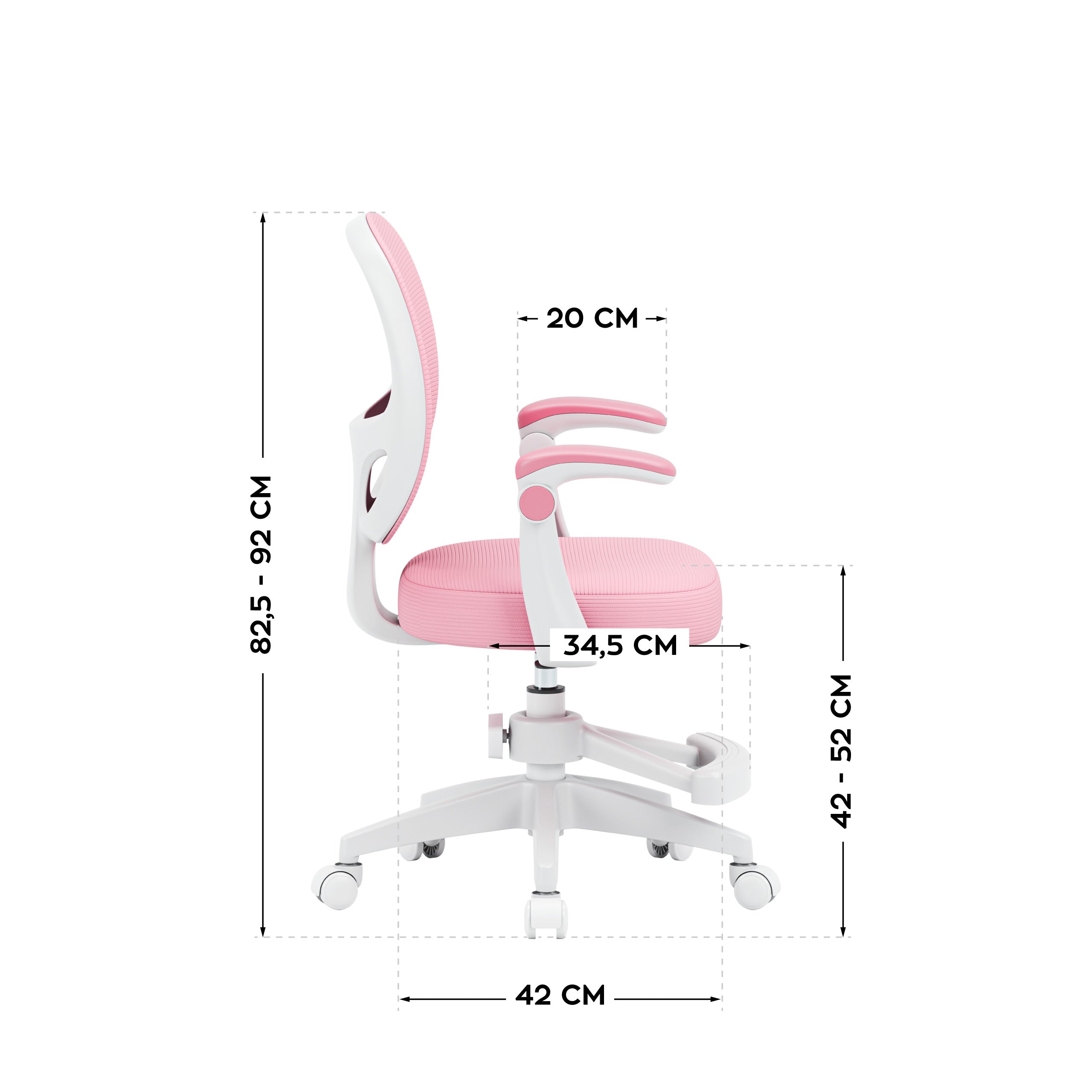 Drehbarer Kinderstuhl Mark Adler Junior 3.1 Pink