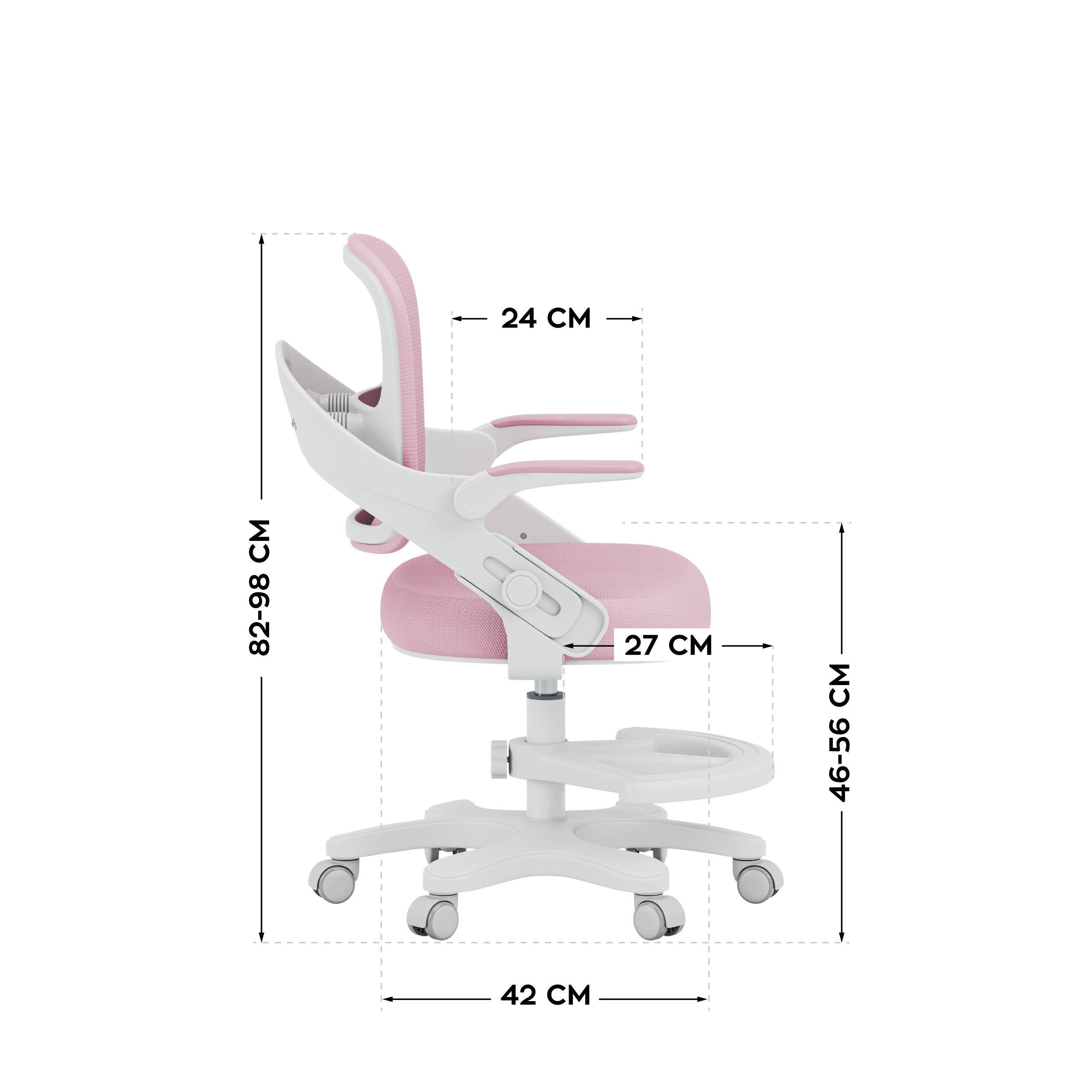 Schreibtischstuhl für Kinder Mark Adler Junior 4.3 Pink