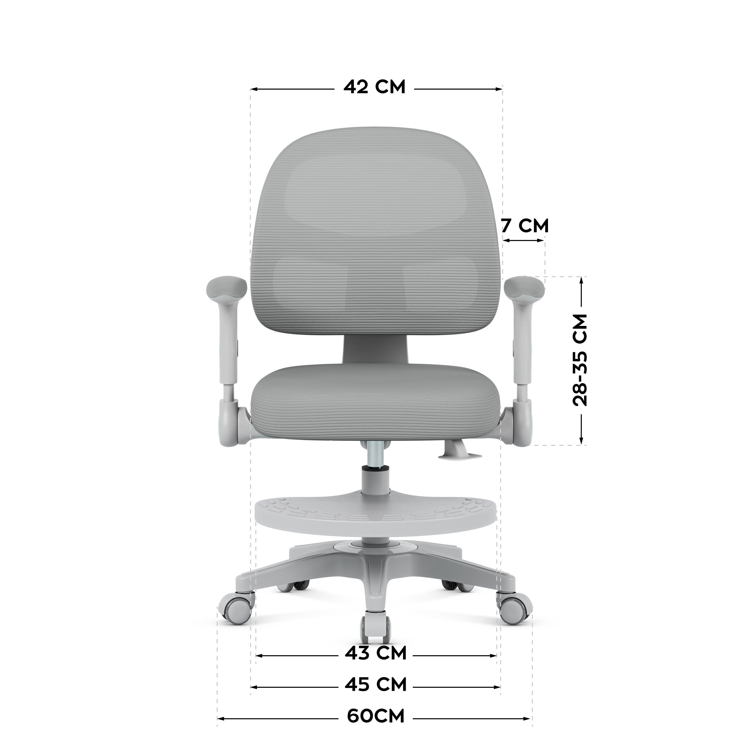 Mark Adler Junior 5.0 Grey Kinderschreibtischstuhl