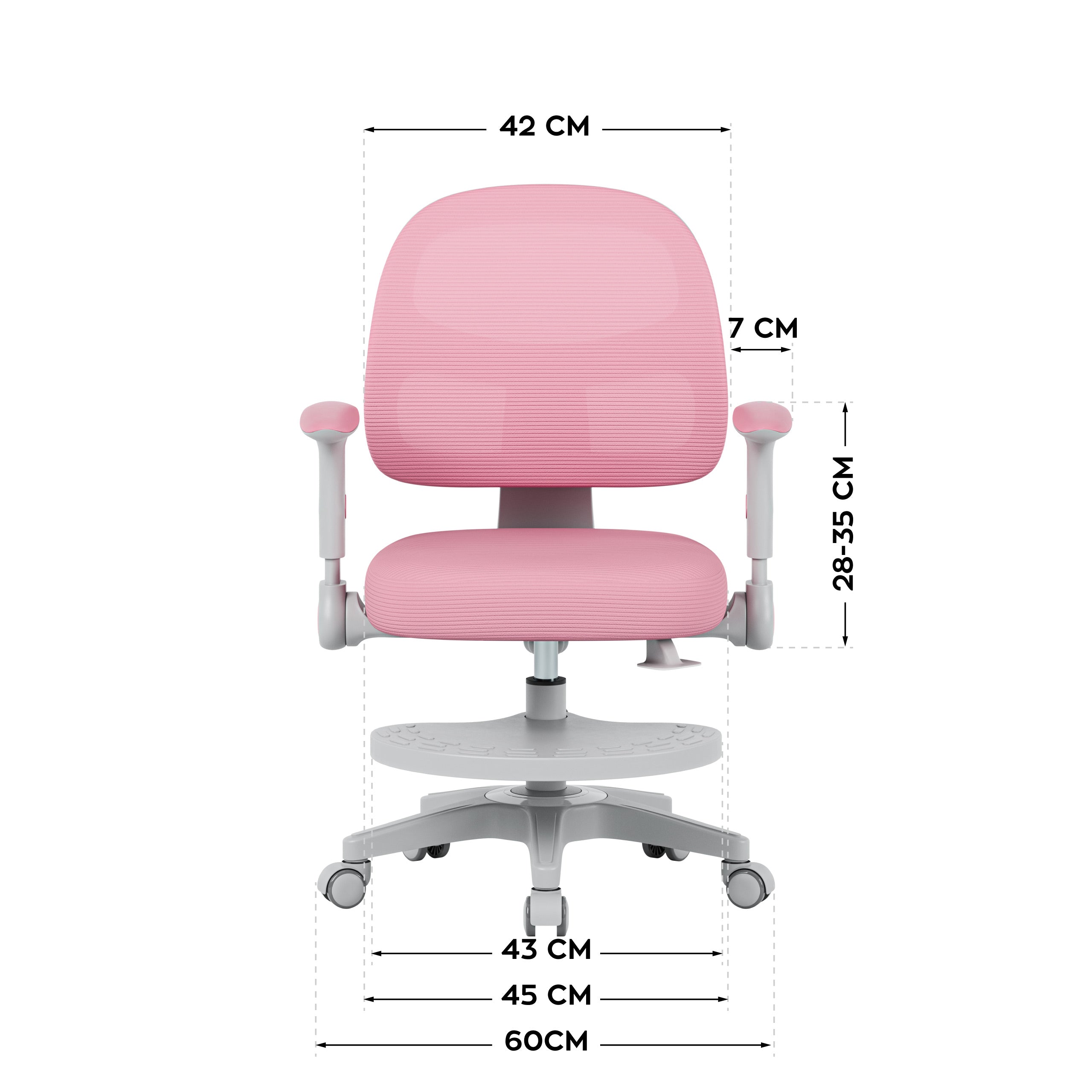 Schreibtischstuhl für Kinder Mark Adler Junior 5.0 Pink