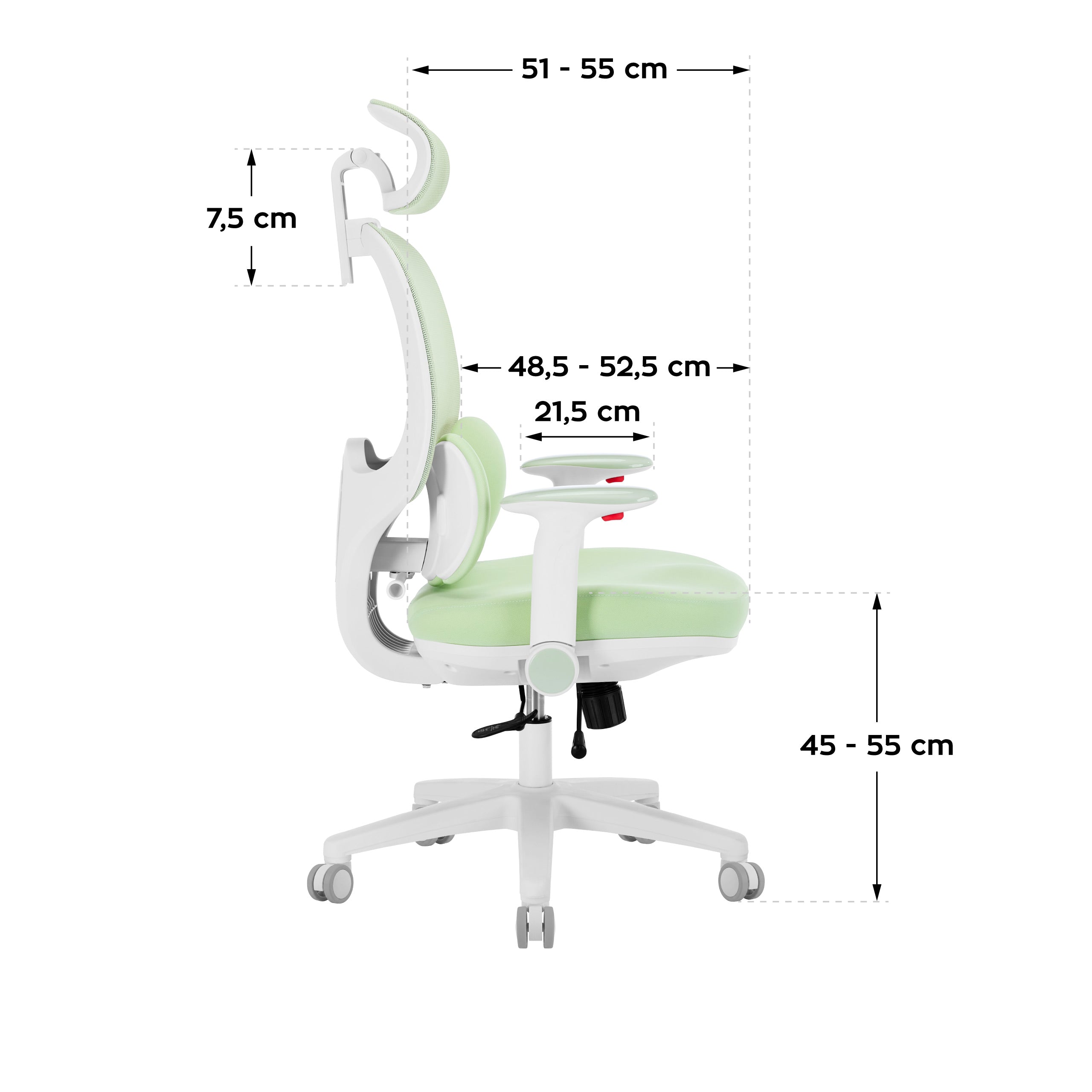 Ergonomischer Kinderstuhl Mark Adler Junior 6.3 Grün