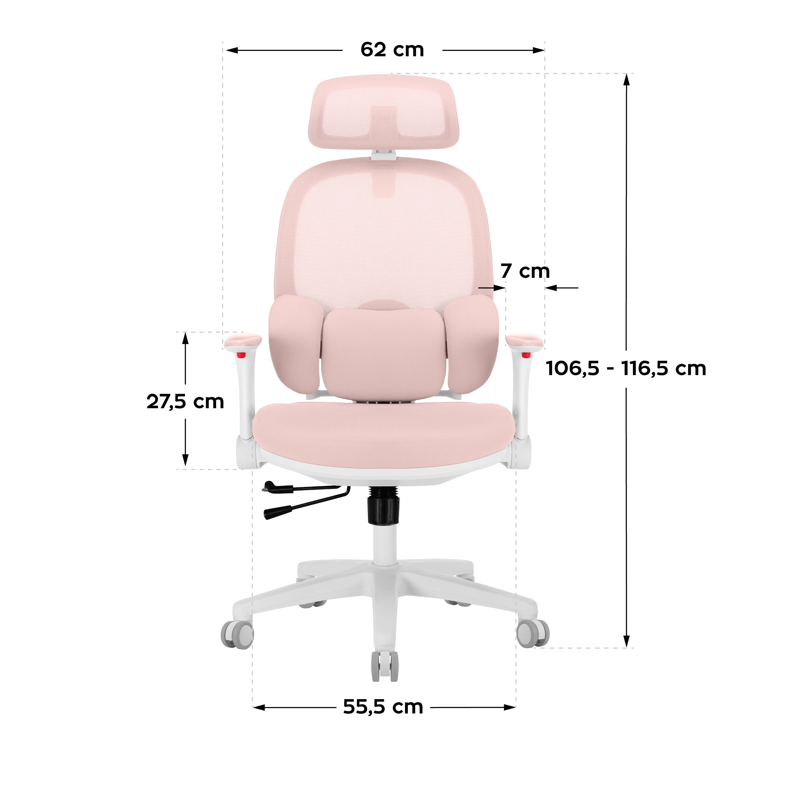 Ergonomischer Kinderstuhl Mark Adler Junior 6.3 Pink