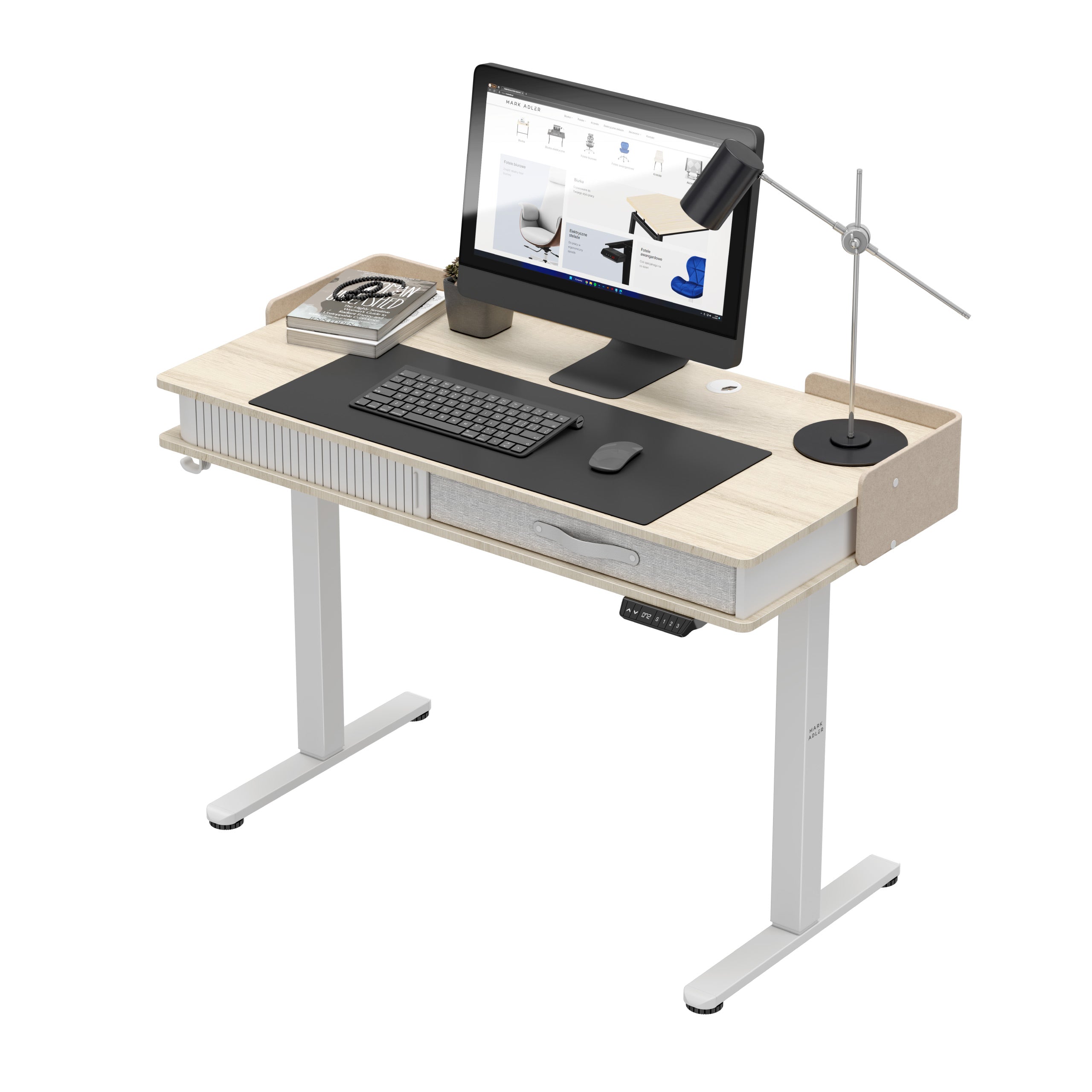 Elektrischer Schreibtisch Mark Adler Leader 8.0 White 120 cm