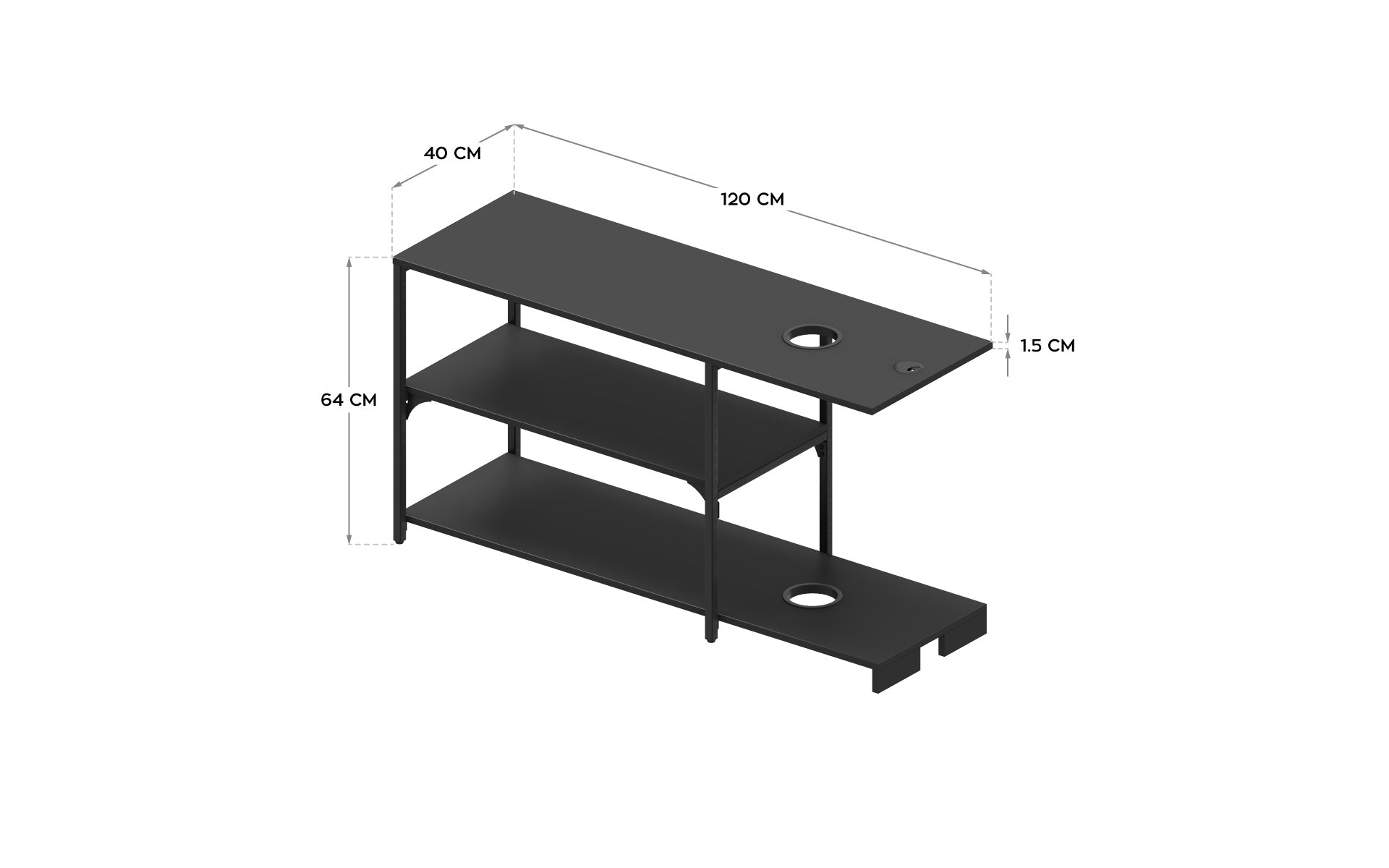 Regal für den Schreibtisch Mark Adler Match 3.0 120 cm