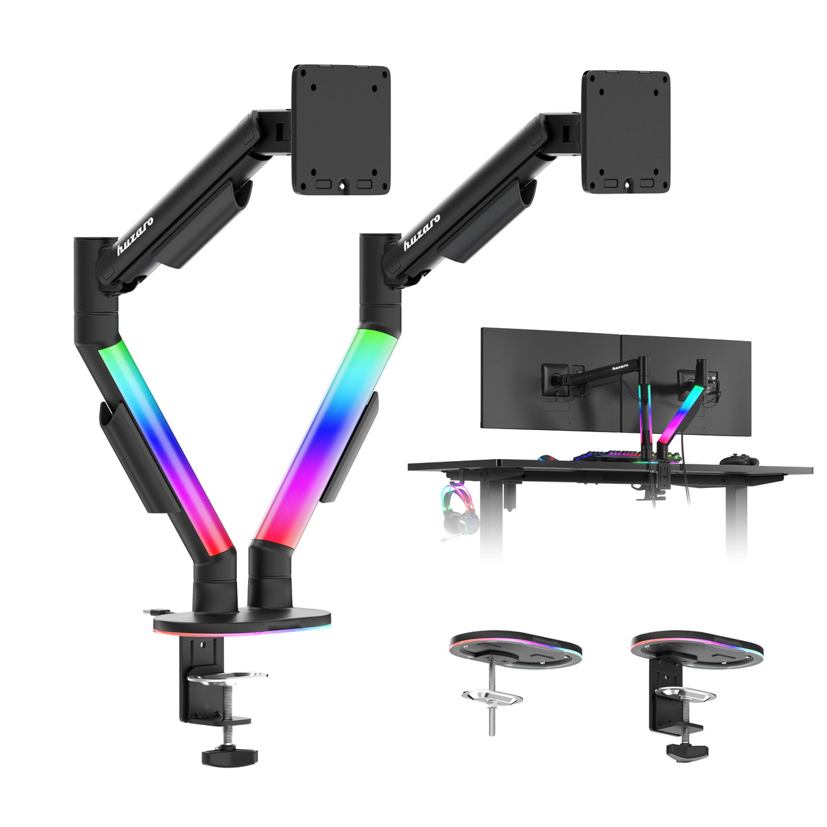 Tischhalterung für 2 Monitore Huzaro Motion 2.6 RGB