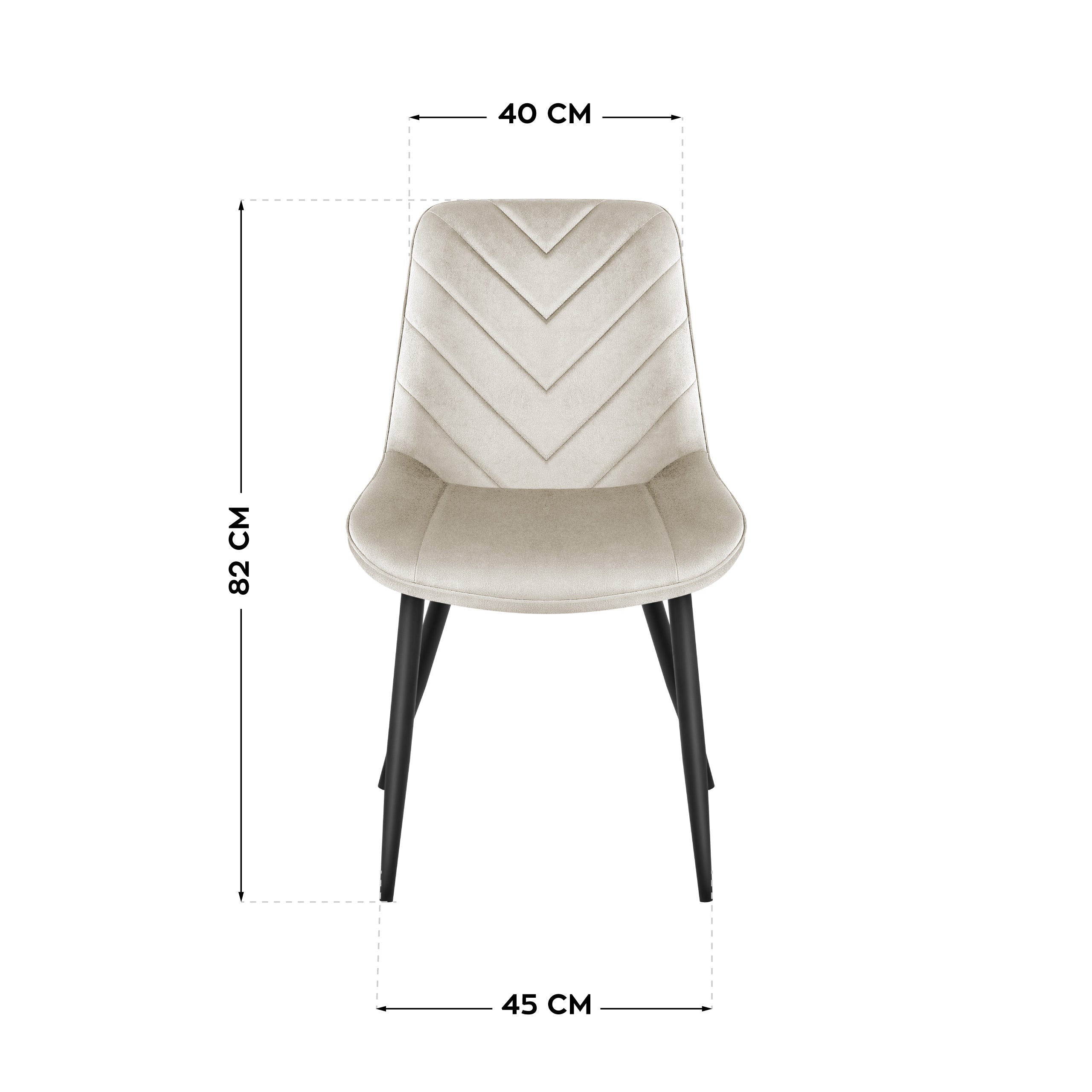 Mark Adler Prince 3.0 Veloursstuhl beige