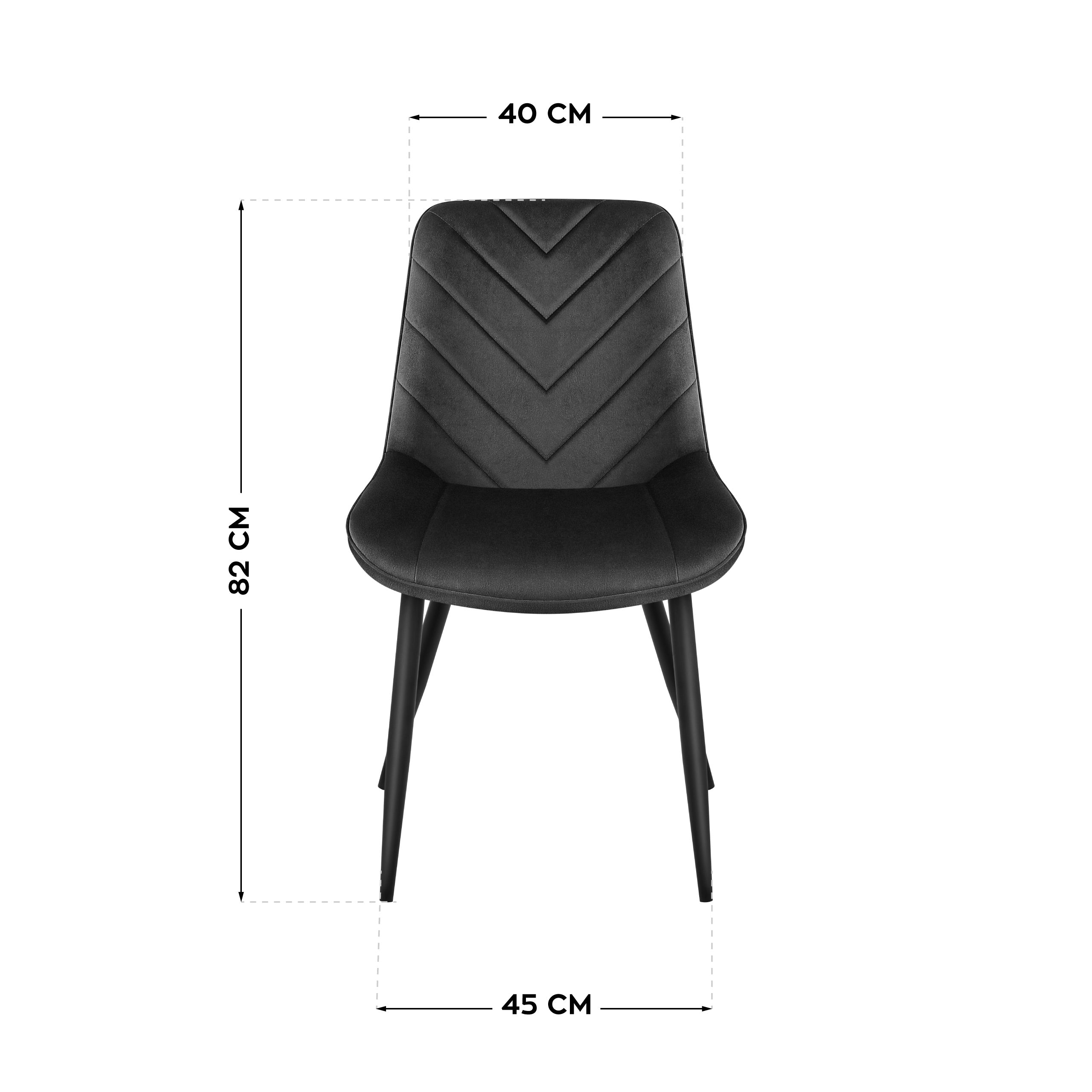 Samtstuhl Mark Adler Prince 3.0 schwarz
