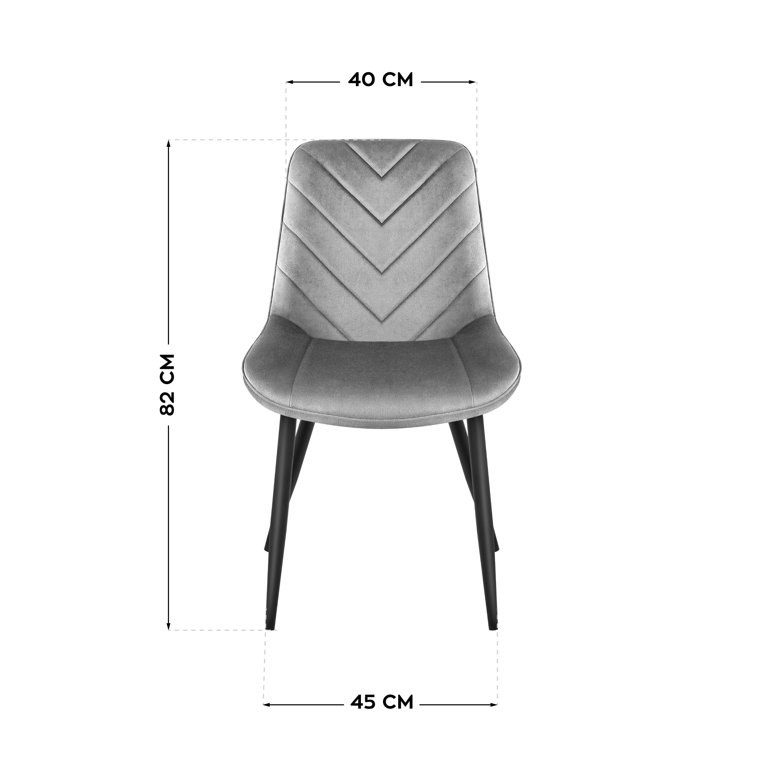 Mark Adler Prince 3.0 Veloursstuhl Grau