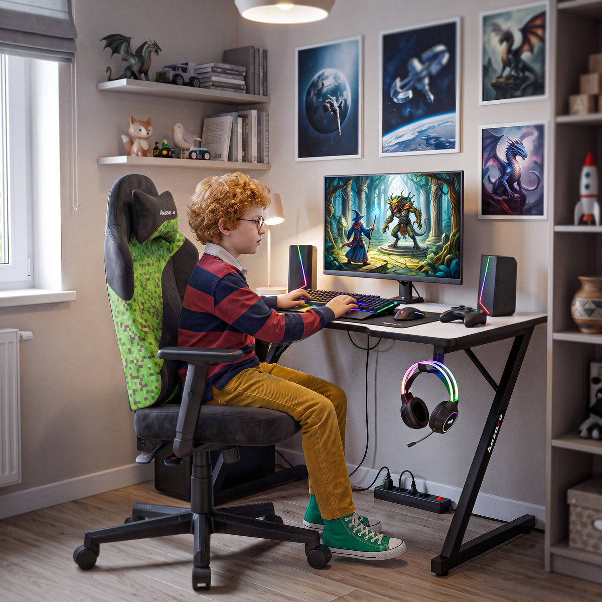 Gaming-Stuhl für Jugendliche Huzaro Ranger 5.7 Black PIXEL