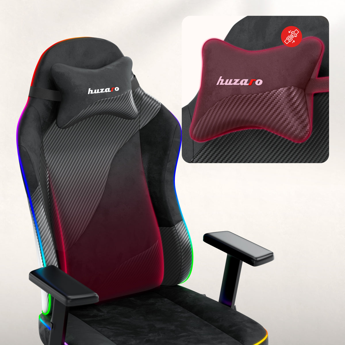 Gaming-Stuhl für Jugendliche Huzaro Ranger 5.7 RGB BLACK