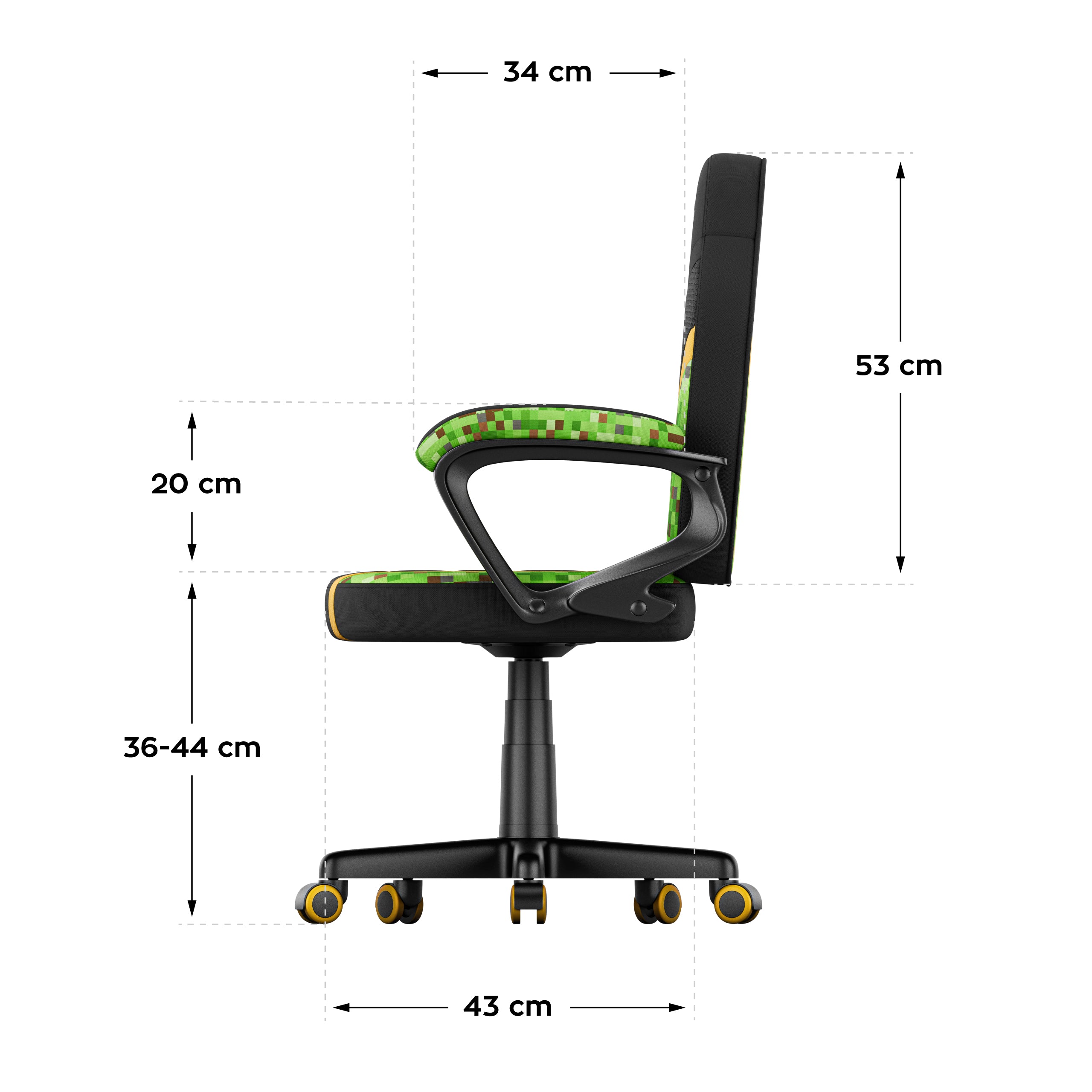 Gaming-Sessel für Kinder HUZARO RANGER 1.0 Pixel Mesh