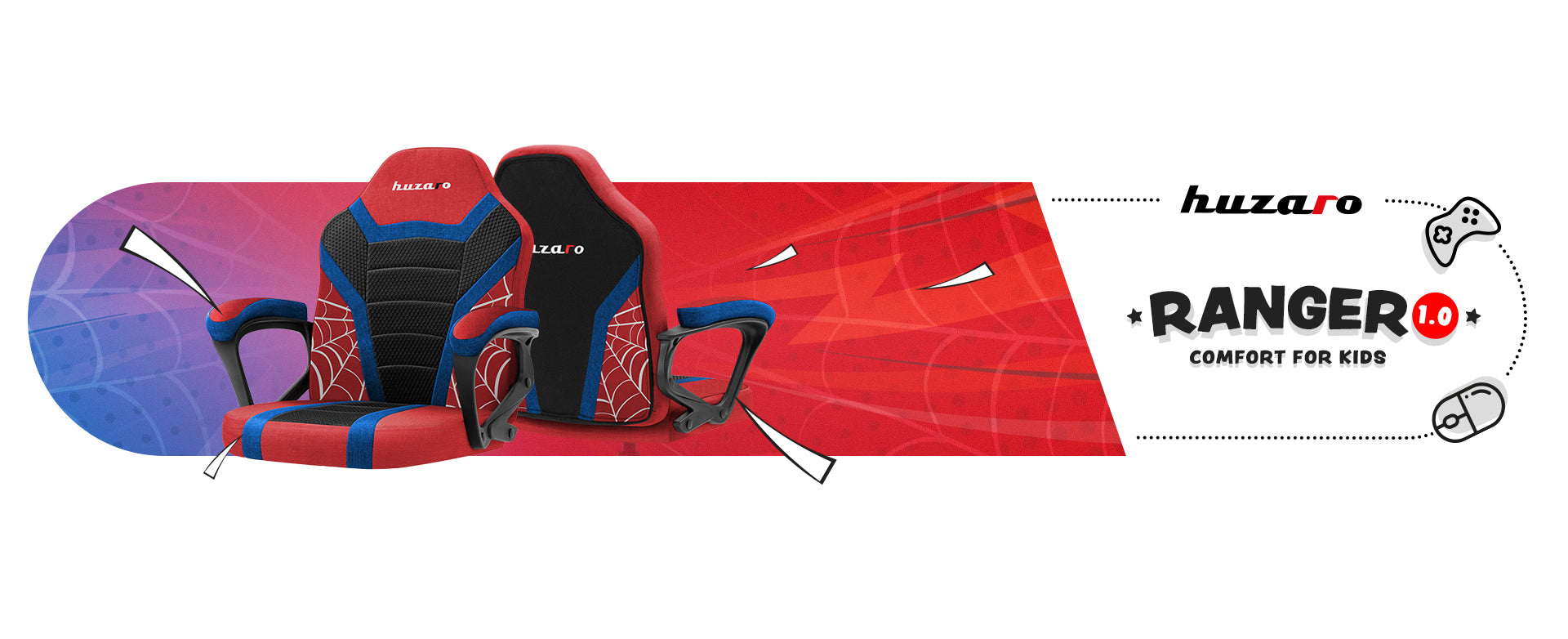 Gaming-Sessel für Kinder Huzaro Ranger 1.0 Spider Mesh