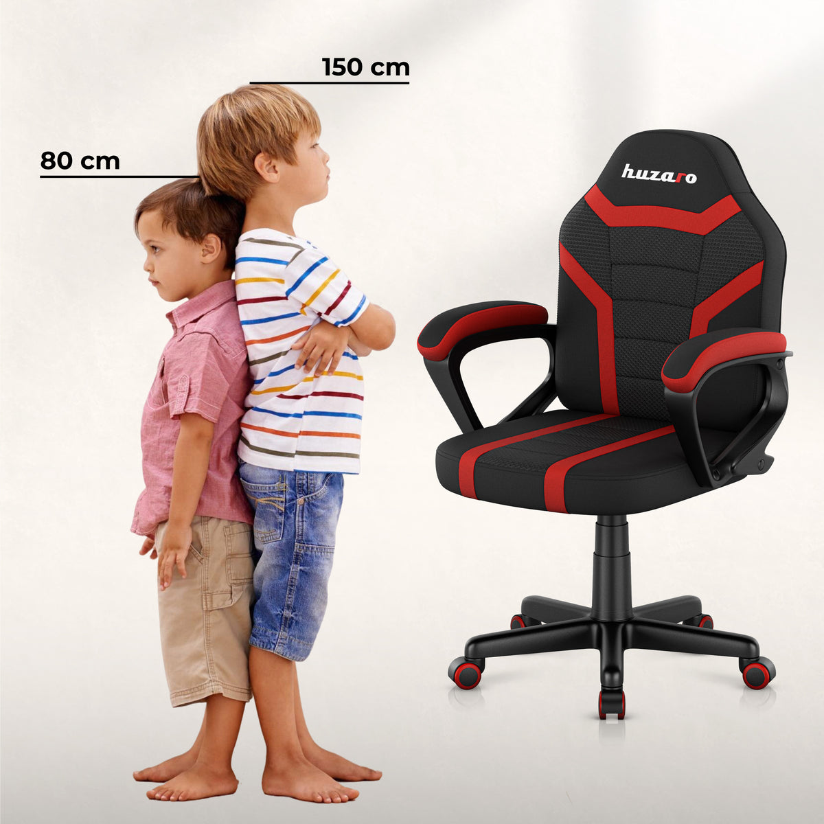 Gaming-Sessel für Kinder HUZARO RANGER 1.0 Red Mesh