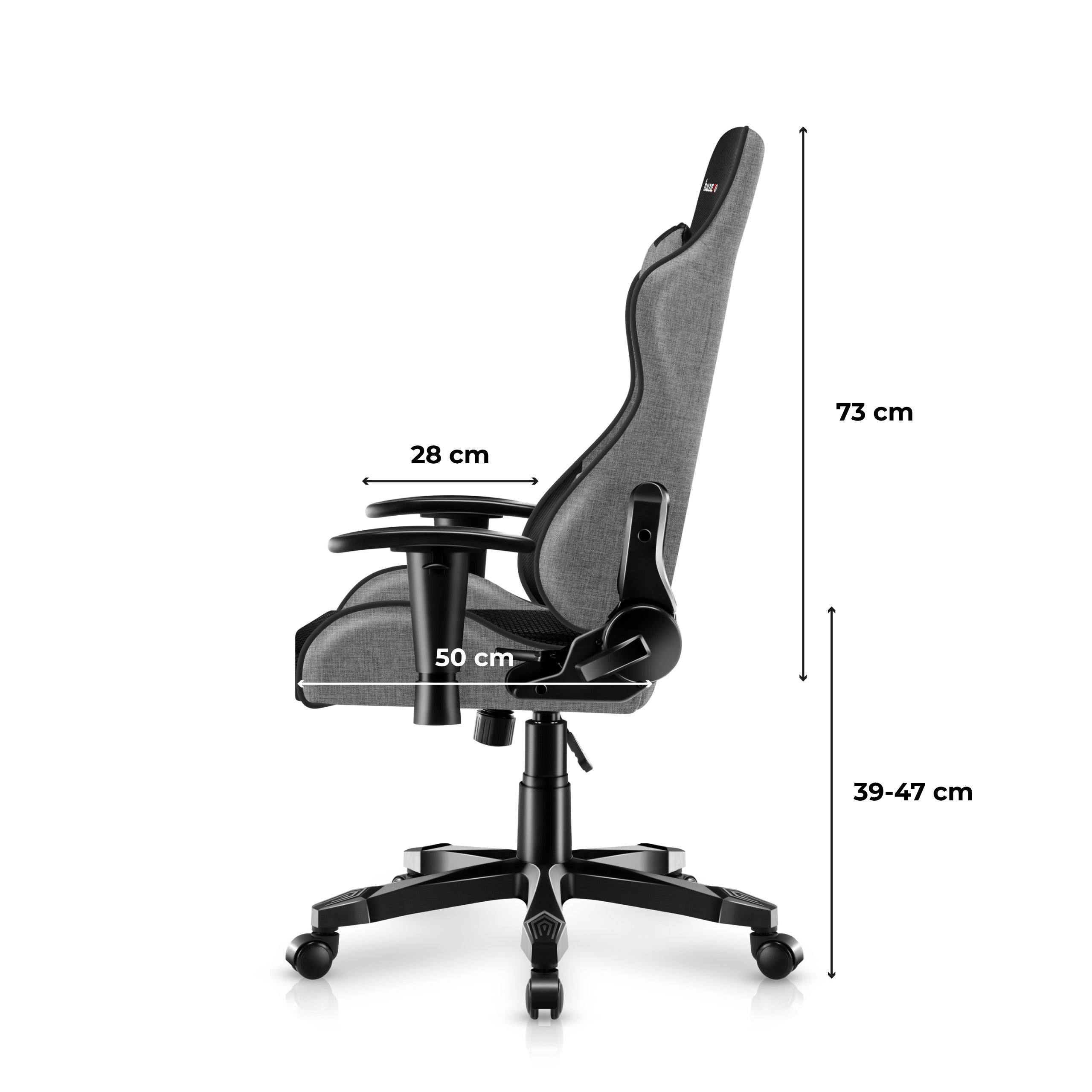 Gaming-Stuhl für Kinder HUZARO RANGER 6.0 Grey Mesh
