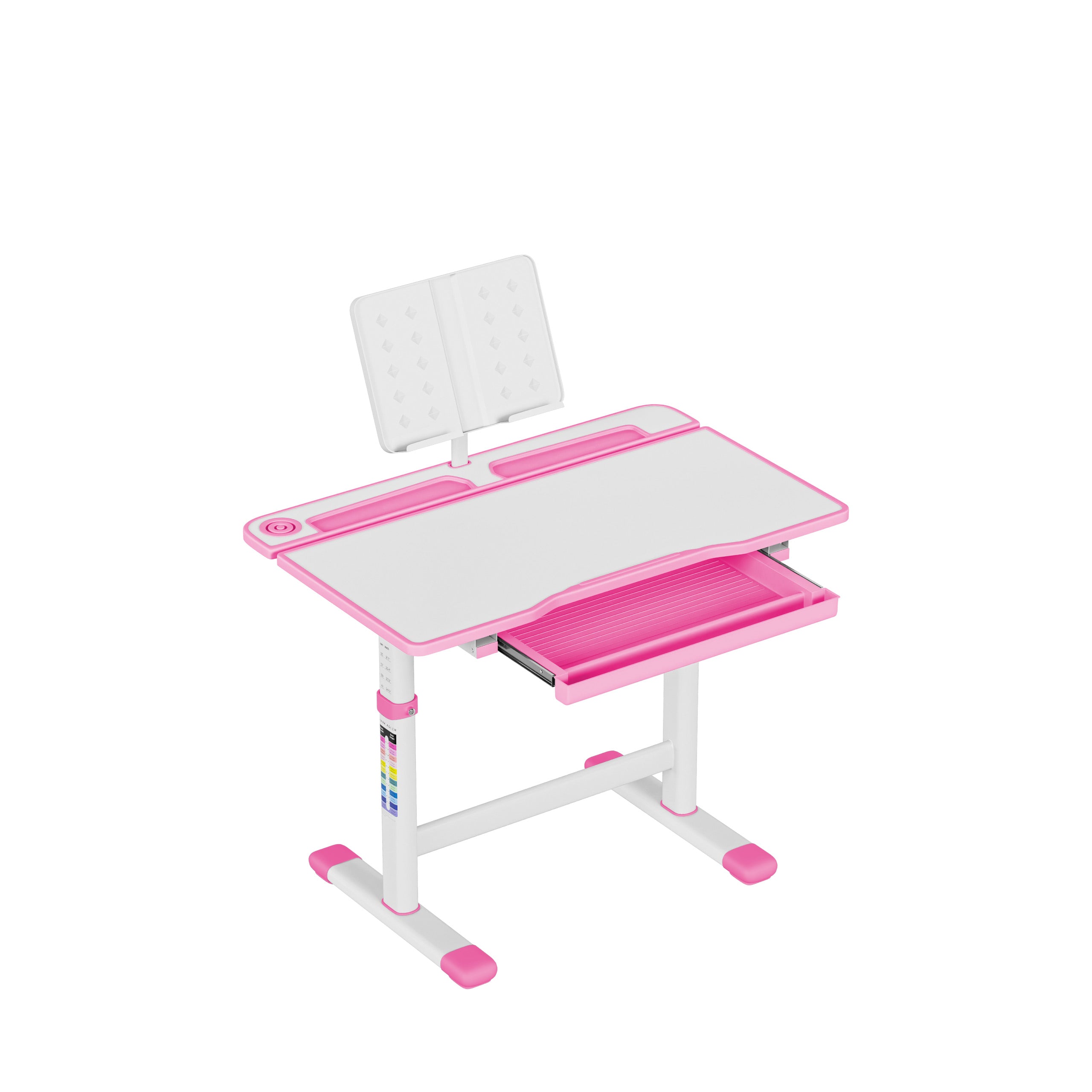 Ergonomischer Schreibtisch für Kinder Mark Adler Study 3.0 Pink 66 cm