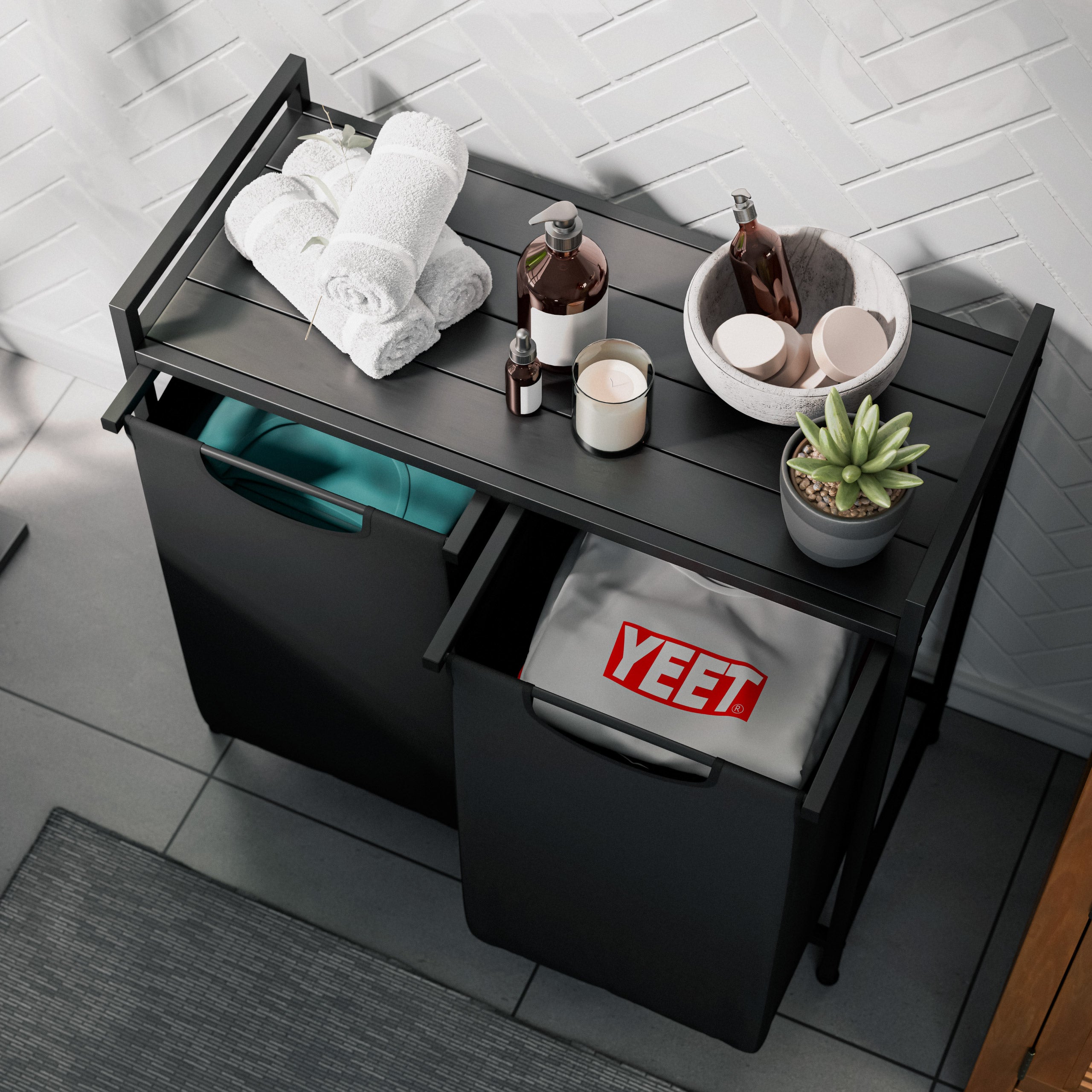 Zwei-Kammer-Wäschekorb Tidy 2.0