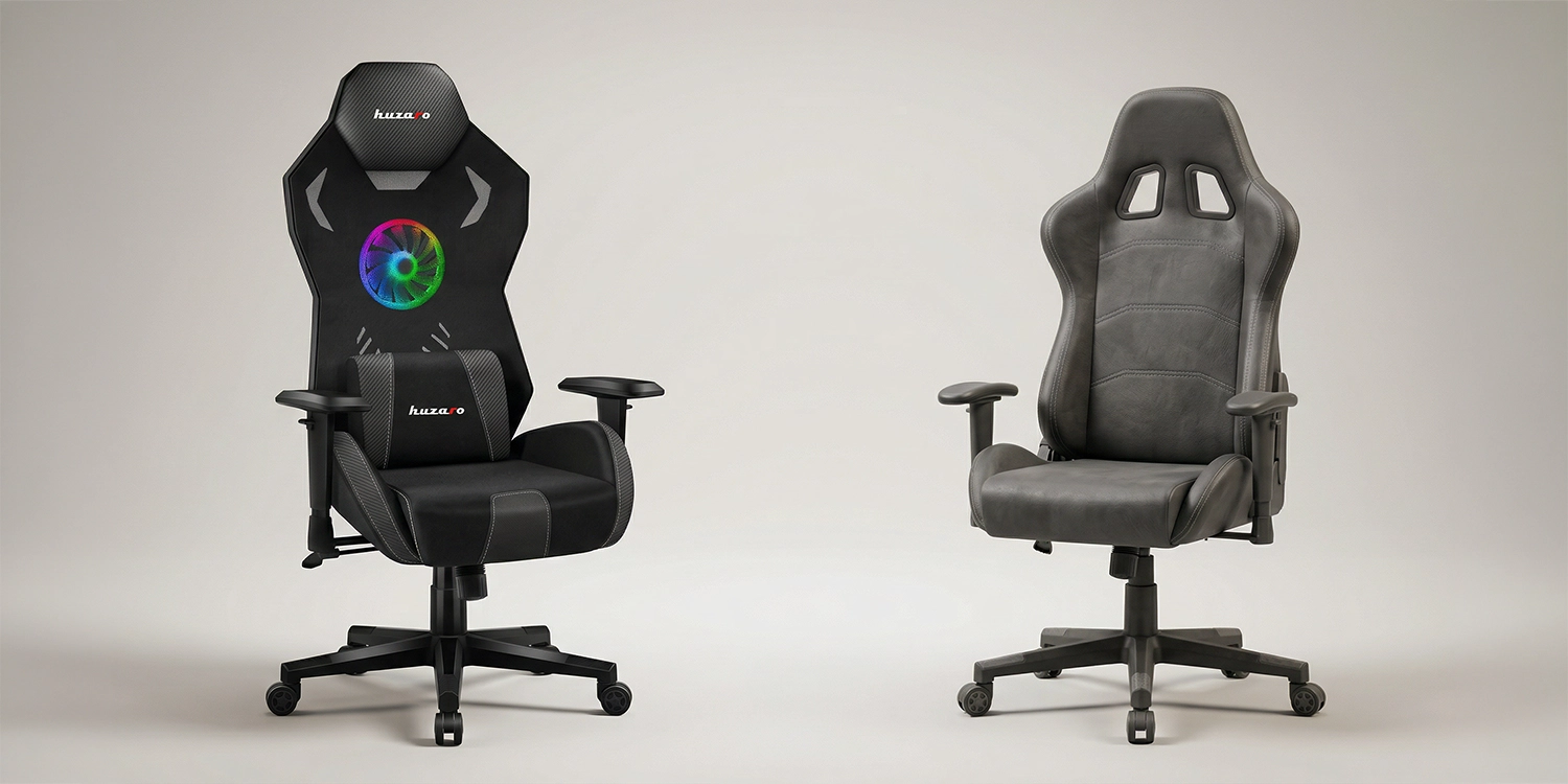 Zestawienie fotela Huzaro oraz fotela bez konkretnej marki