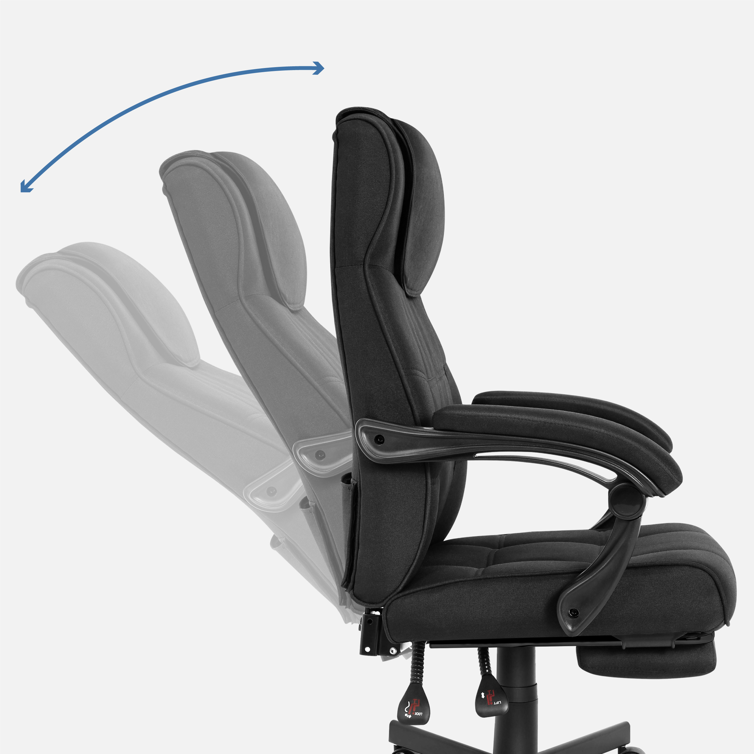 Odchylane oparcie i podłokietniki Boss 5.3