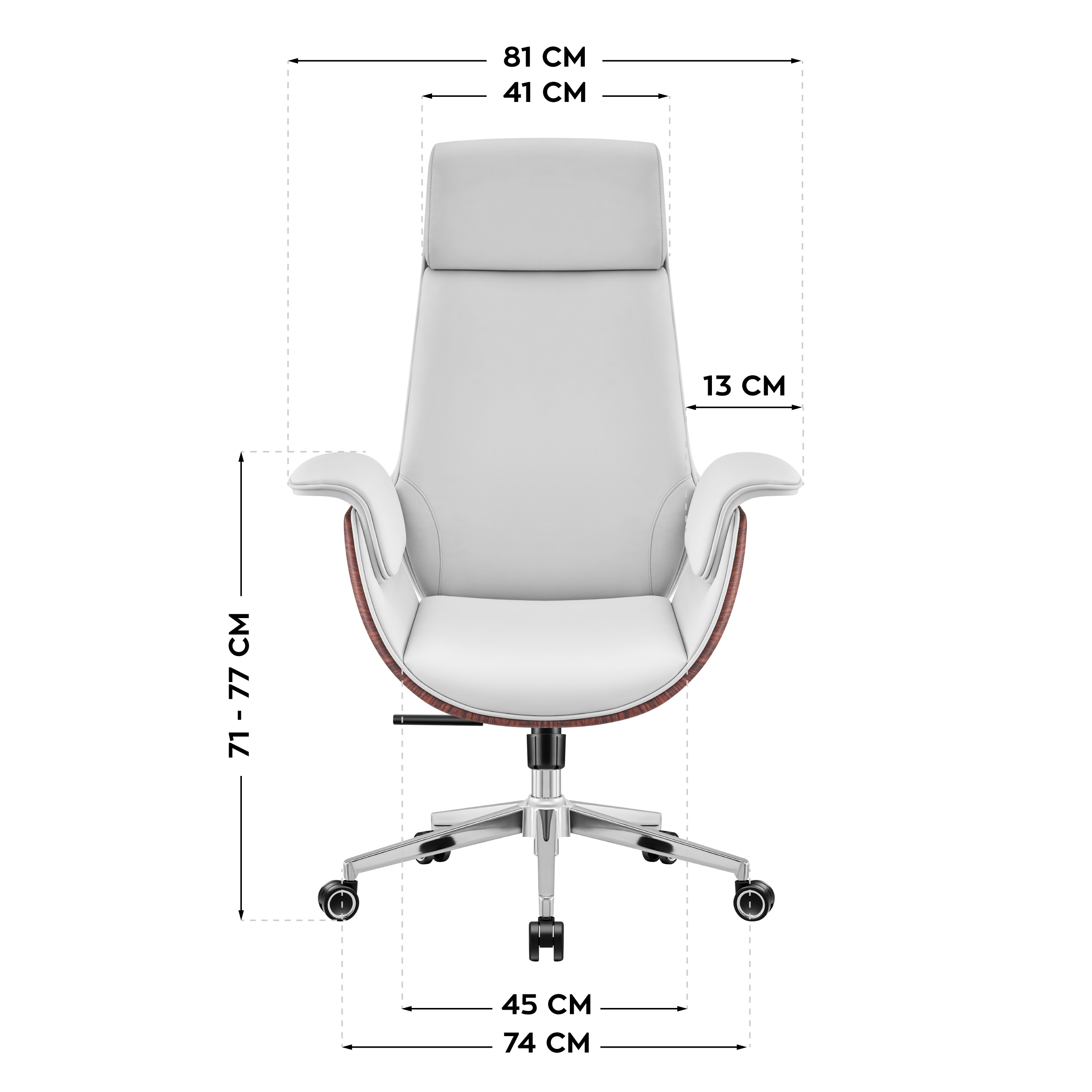 Wymiary fotela Mark Adler Boss 8.2